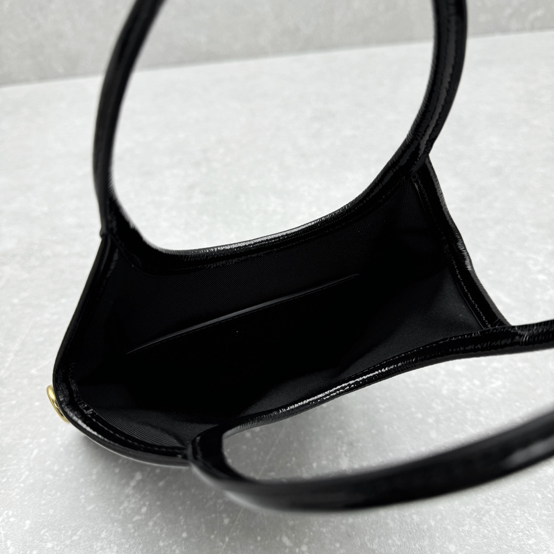 MIUMIU Patent leather embossed mini tote