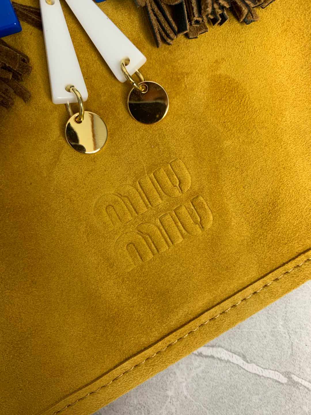 Miumiu 25SS limited edition suede charm bag