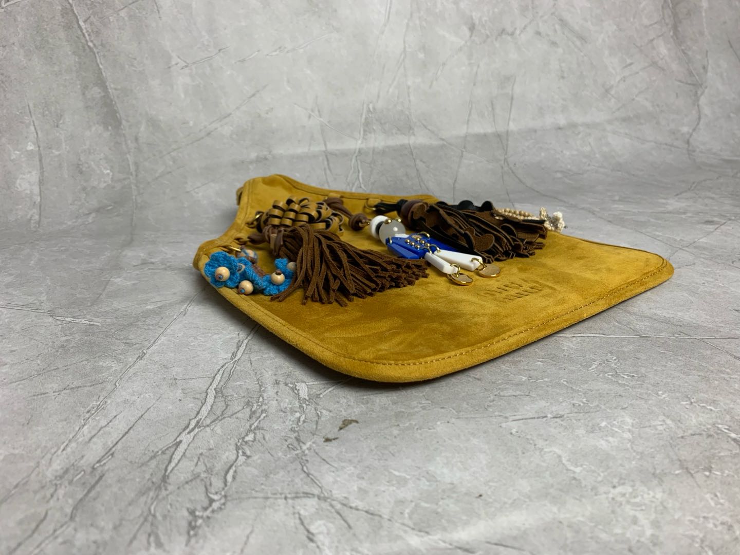 Miumiu 25SS limited edition suede charm bag