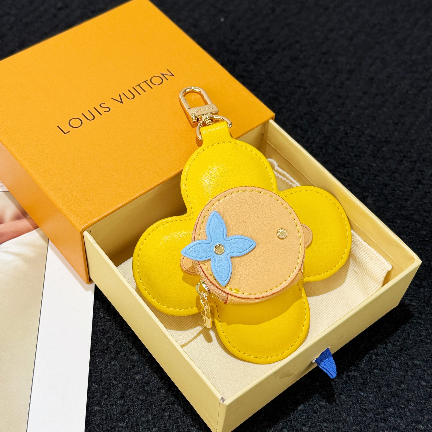 Louis Vuitton Vivienne Sunflower Coin Purse Charm​