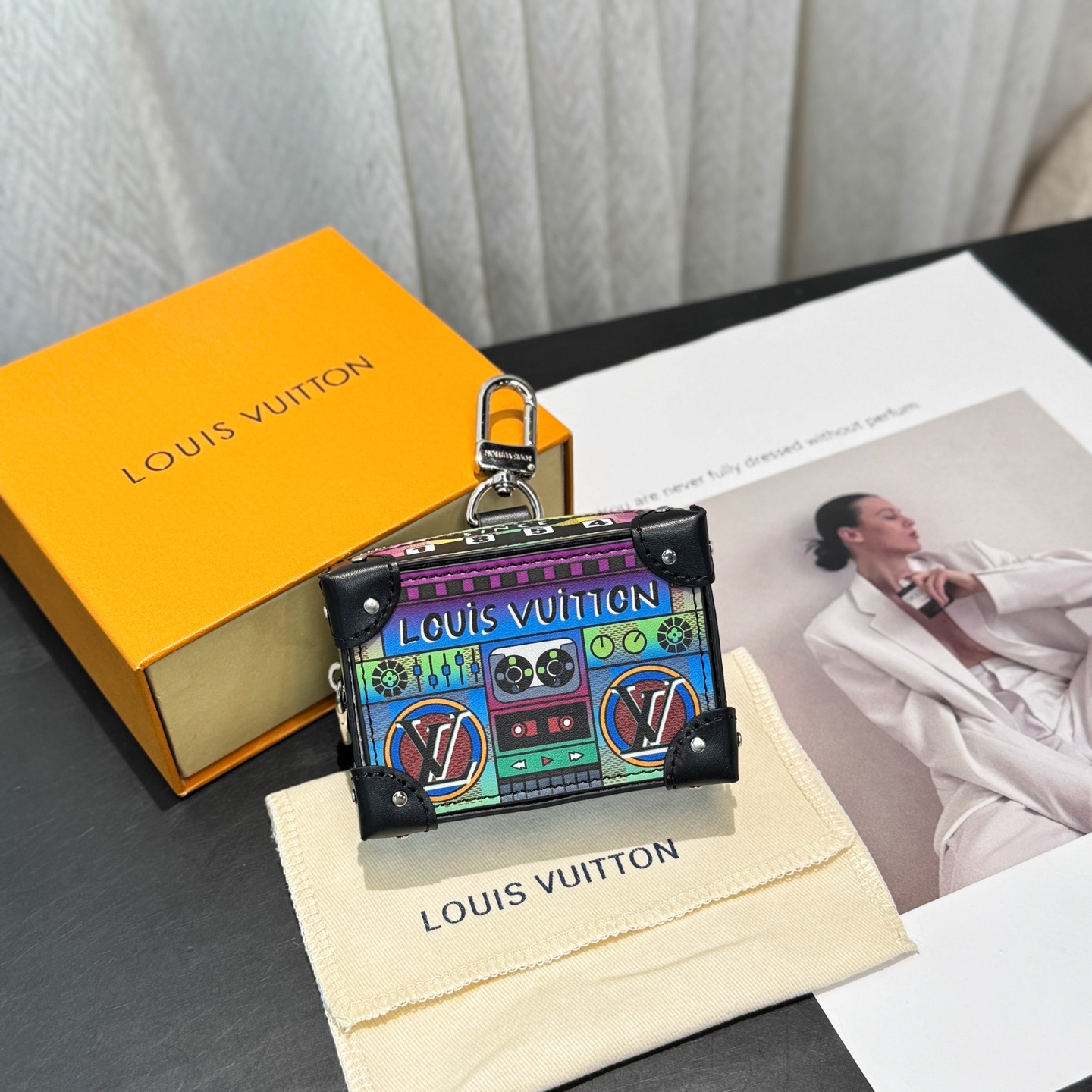 LV Box Bag Charm Keychain