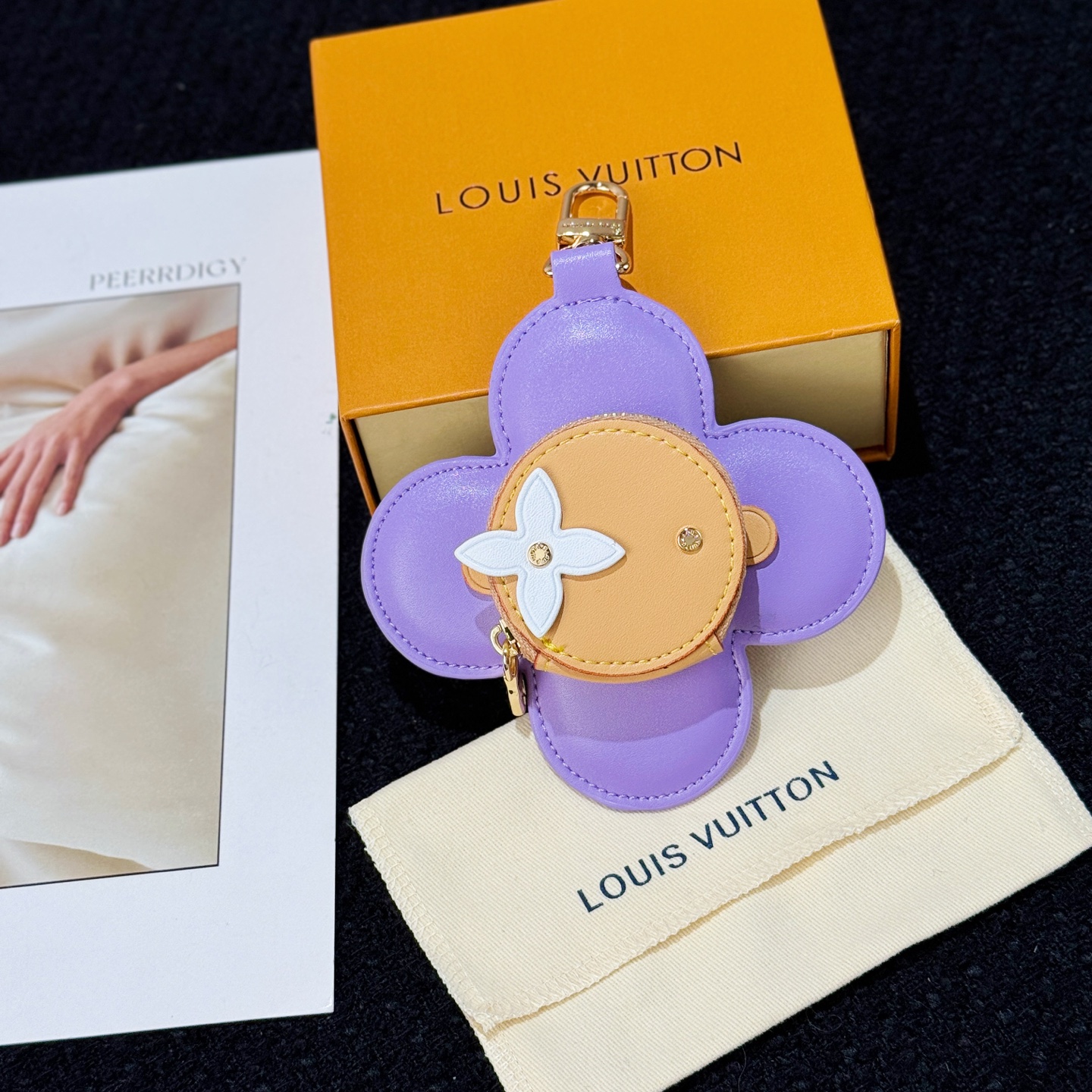 Louis Vuitton Vivienne Sunflower Coin Purse Charm​