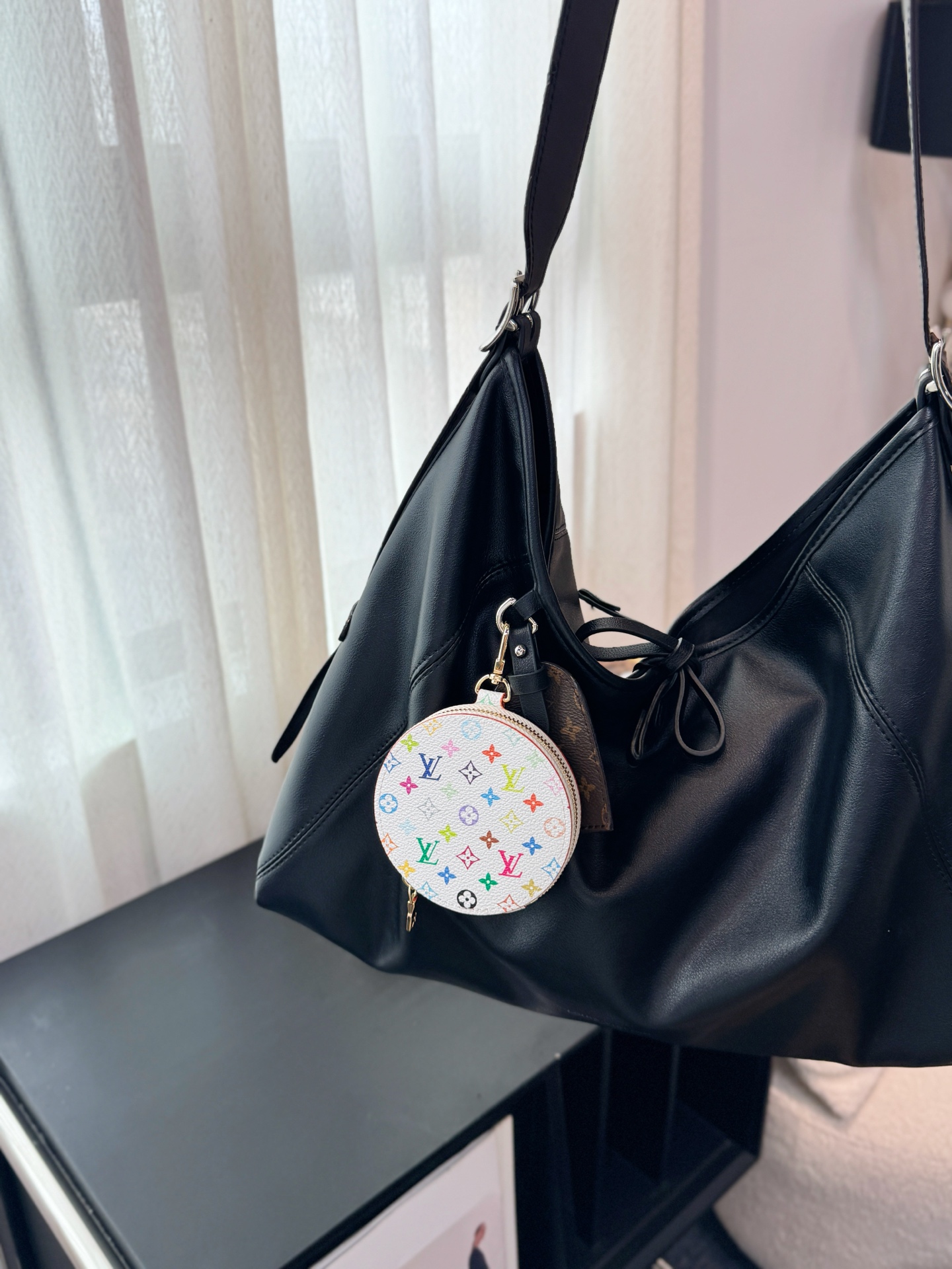 LV Round Coin Purse Charm