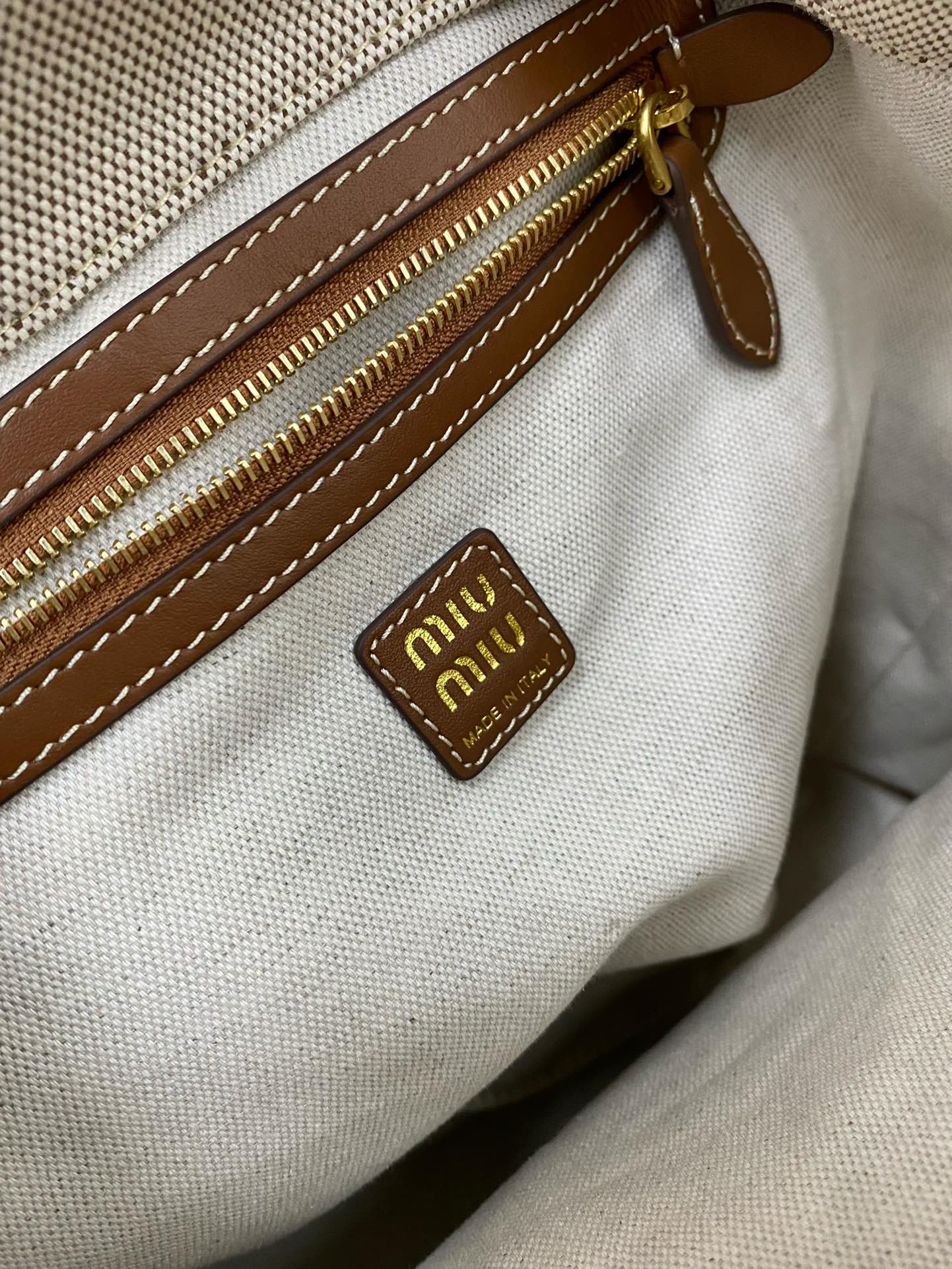 Miu Miu Canvas Backpack