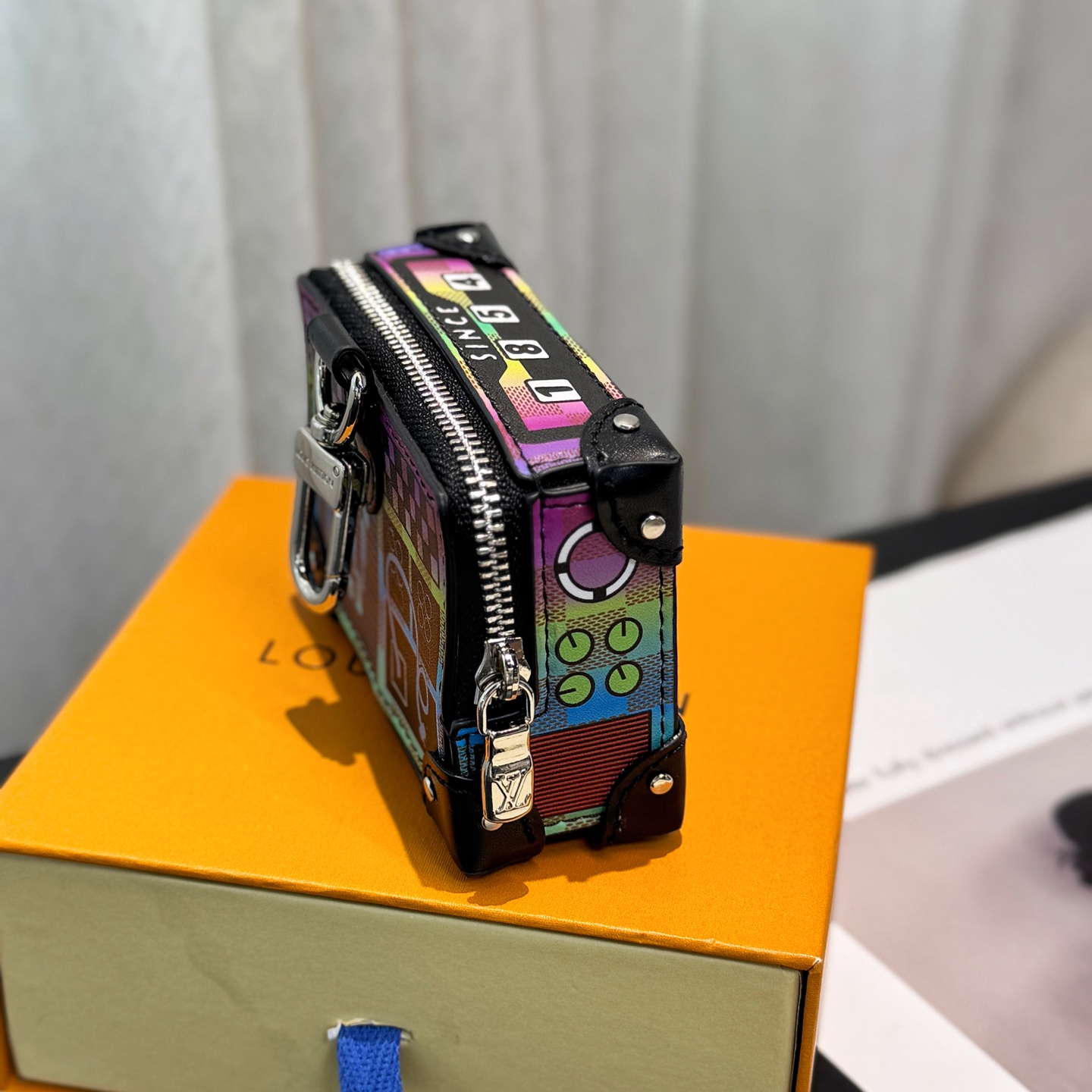 LV Box Bag Charm Keychain