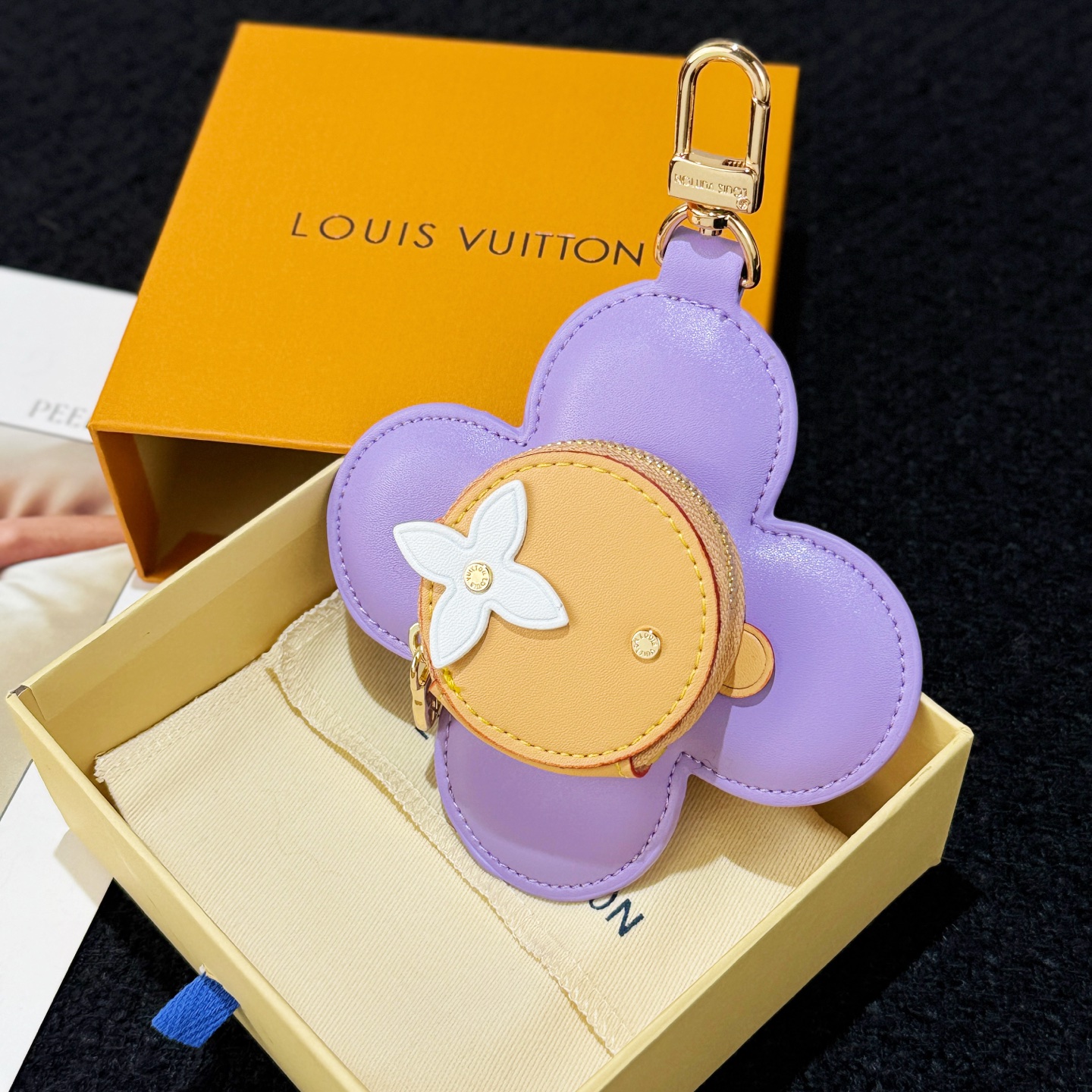 Louis Vuitton Vivienne Sunflower Coin Purse Charm​