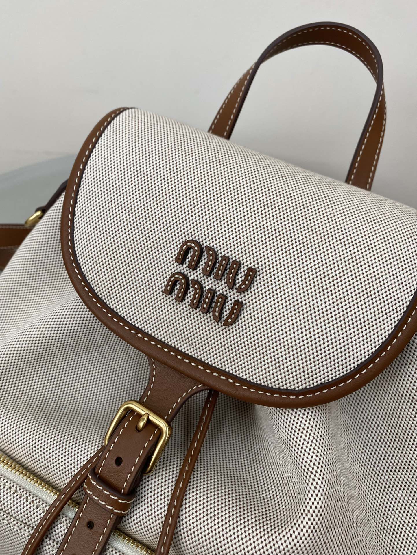 Miu Miu Canvas Backpack