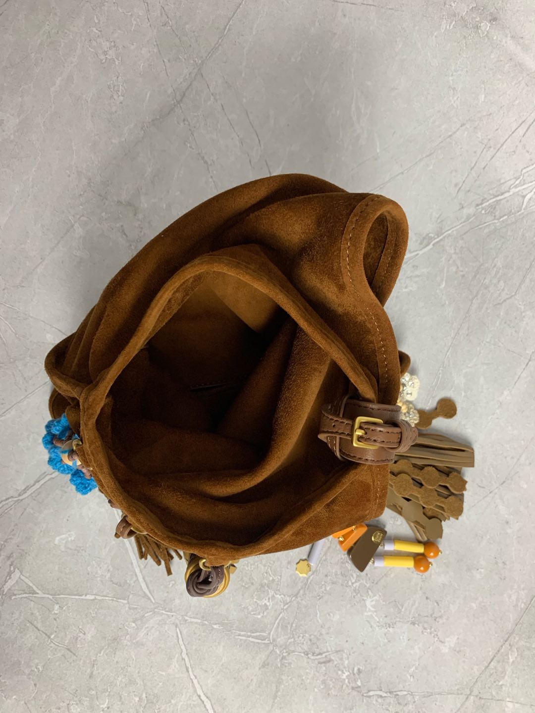 Miumiu 25SS limited edition suede charm bag