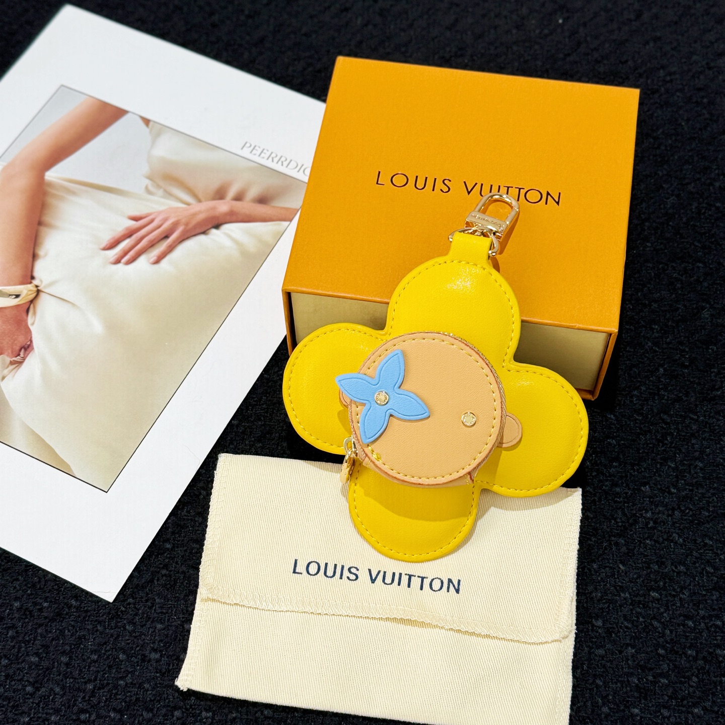 Louis Vuitton Vivienne Sunflower Coin Purse Charm​
