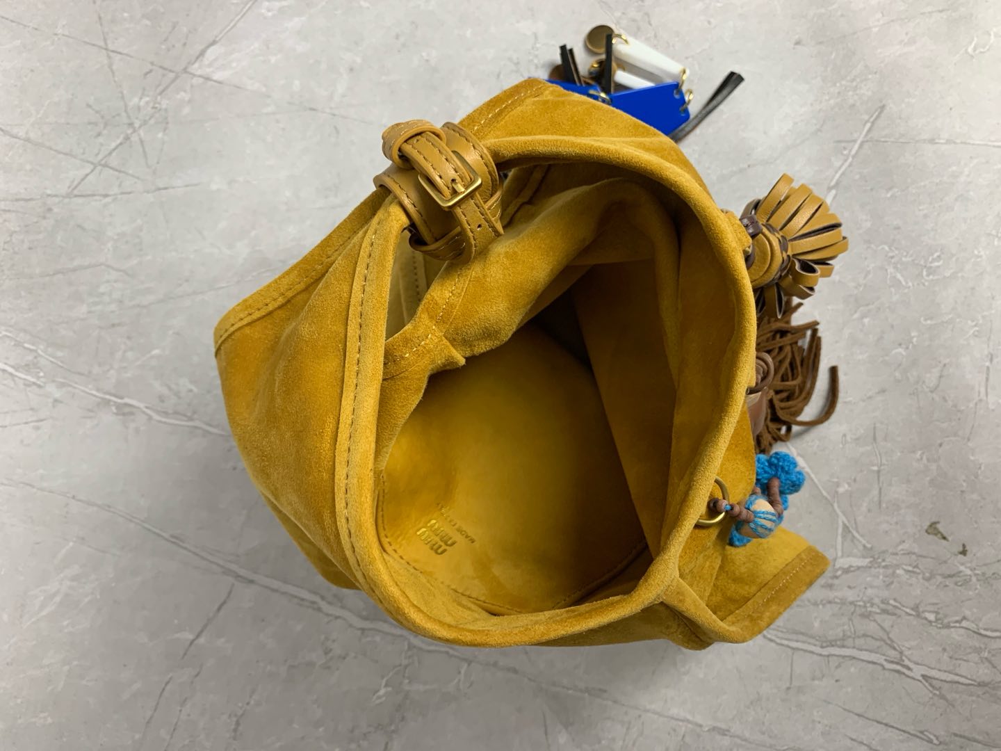 Miumiu 25SS limited edition suede charm bag