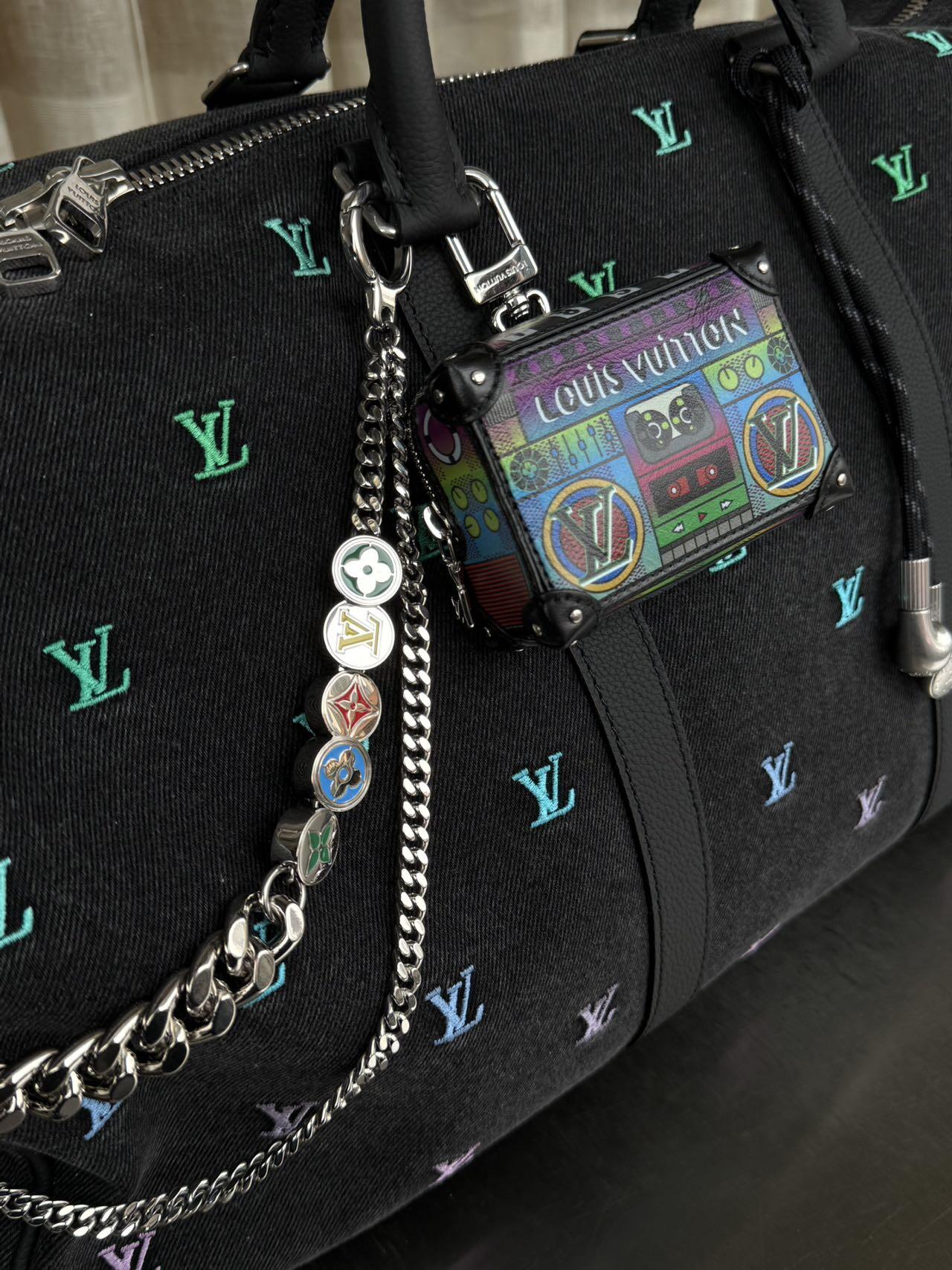 LV Box Bag Charm Keychain