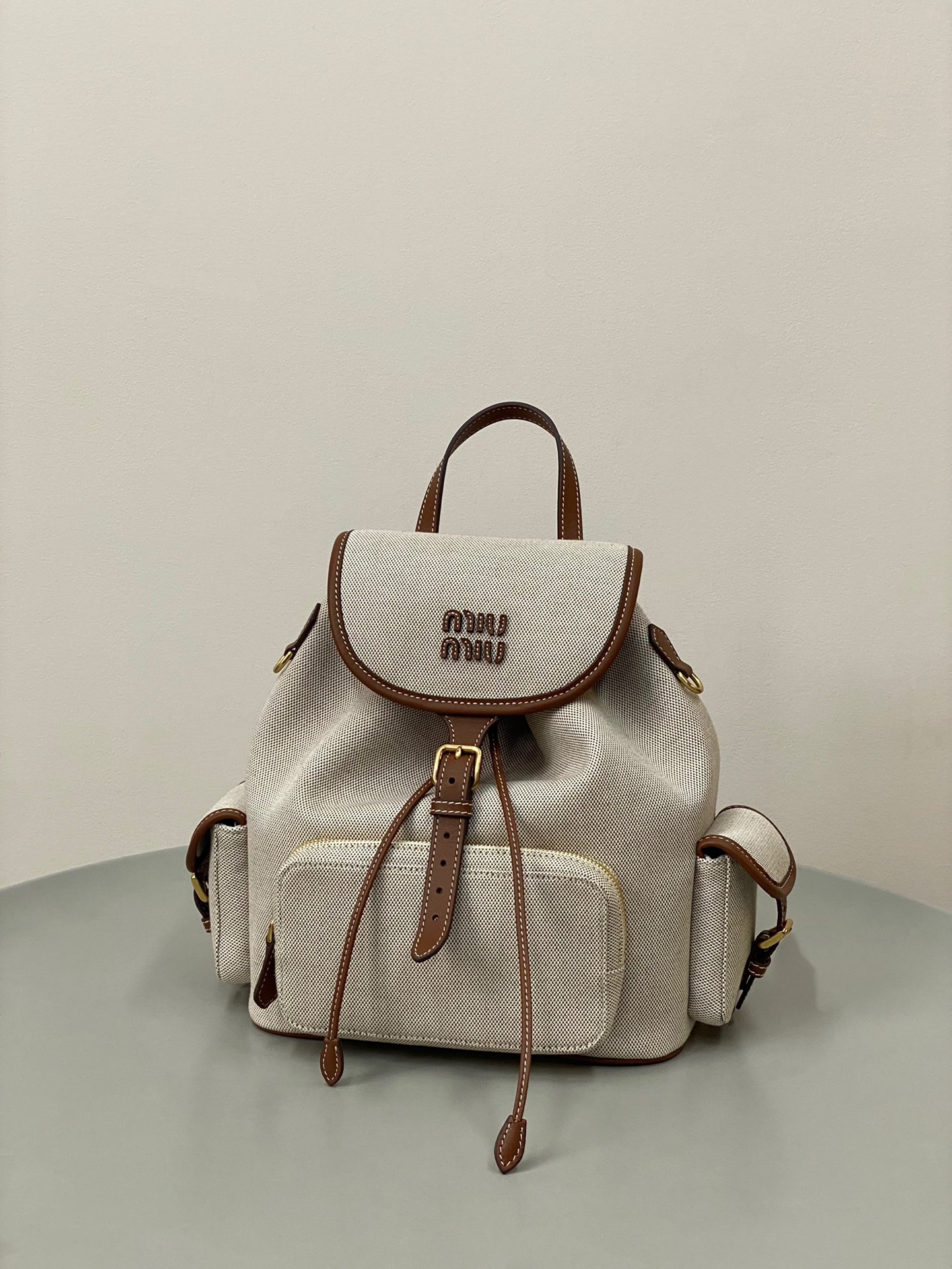 Miu Miu Canvas Backpack