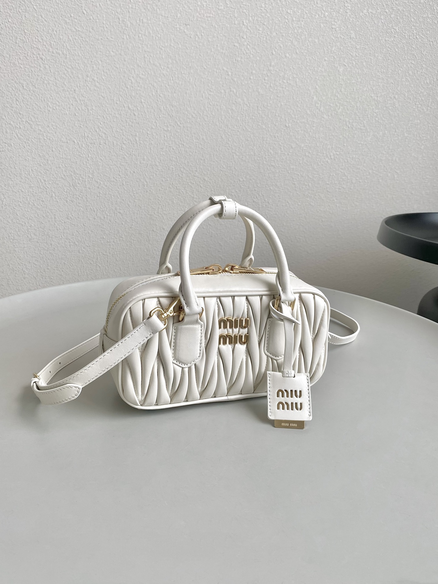 Miu Miu Pleated Bowling Bag