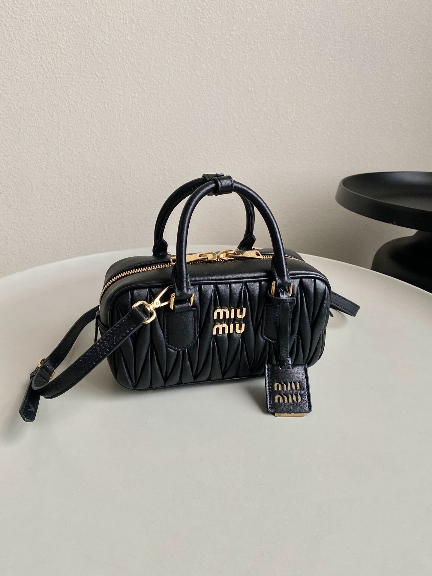 Miu Miu Pleated Bowling bag