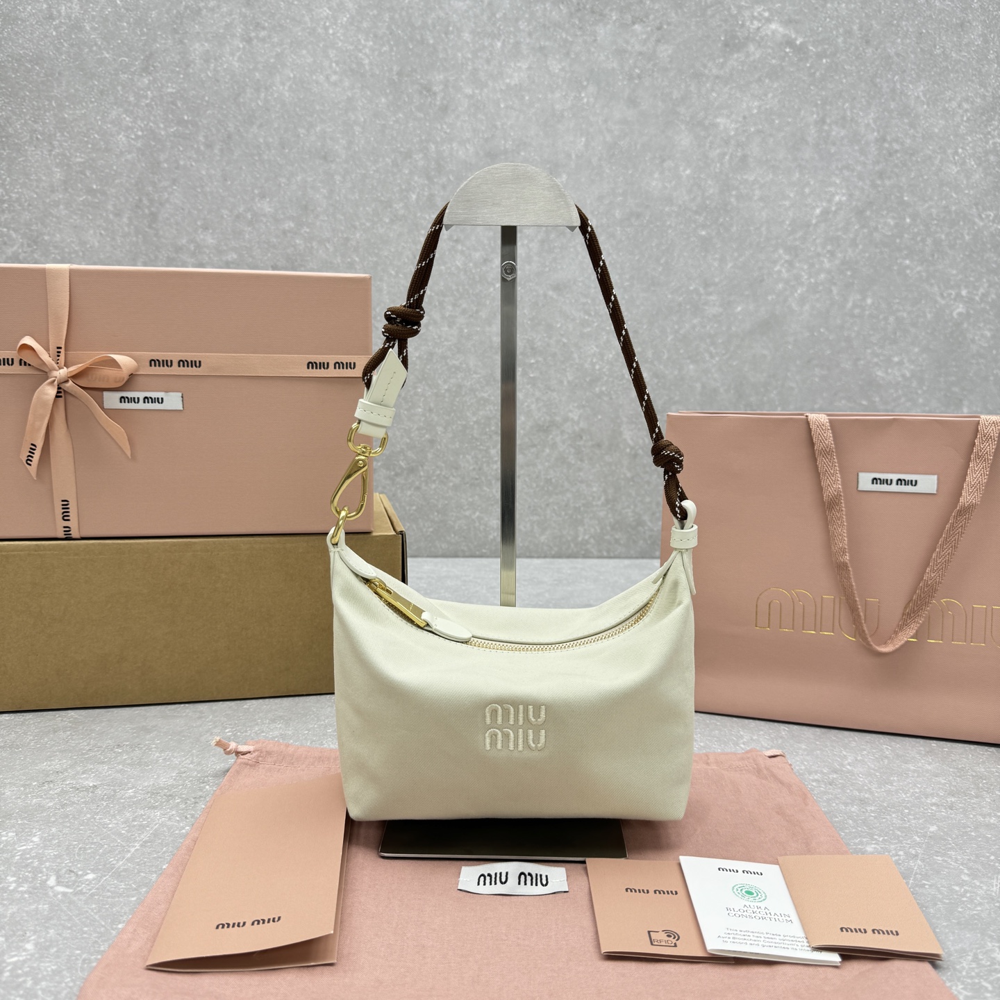 The new MiuMiu mini lunch box bag