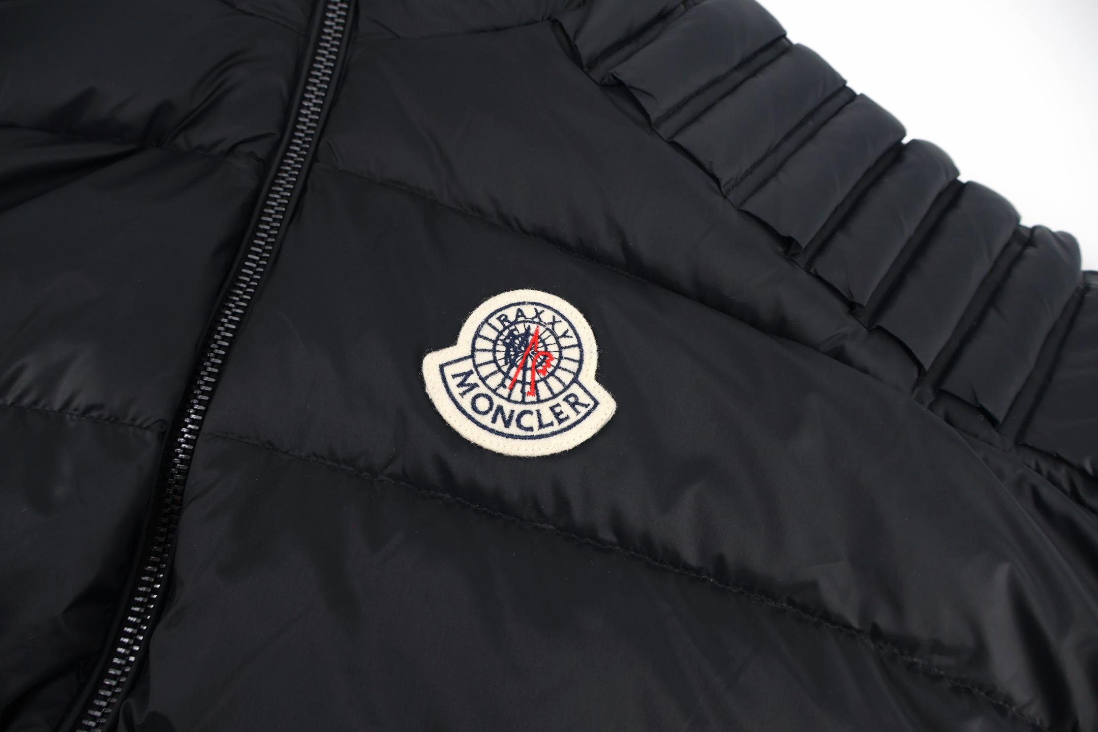 Moncler 3D Quilted Stand-Collar Zipped Down Jacket