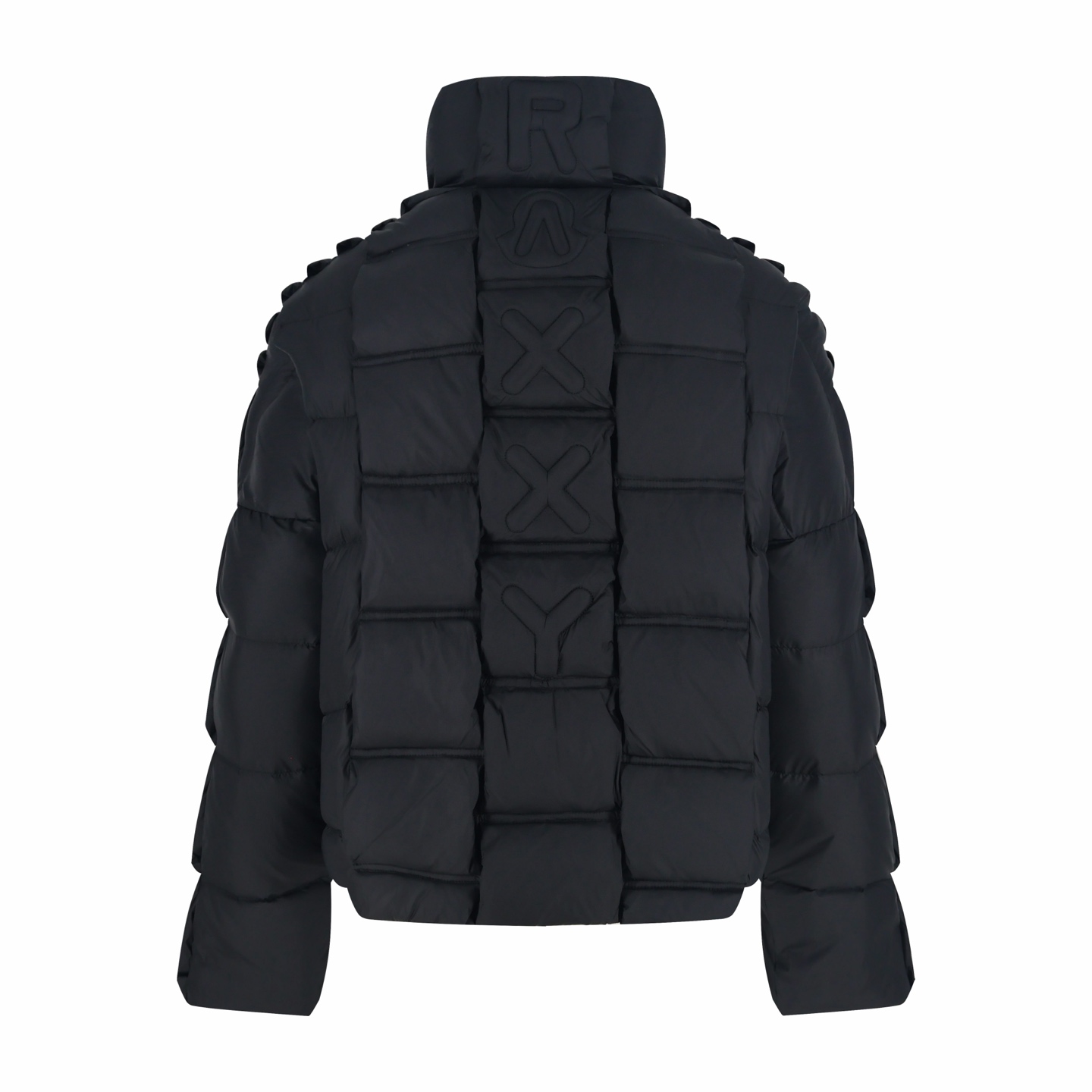Moncler 3D Quilted Stand-Collar Zipped Down Jacket