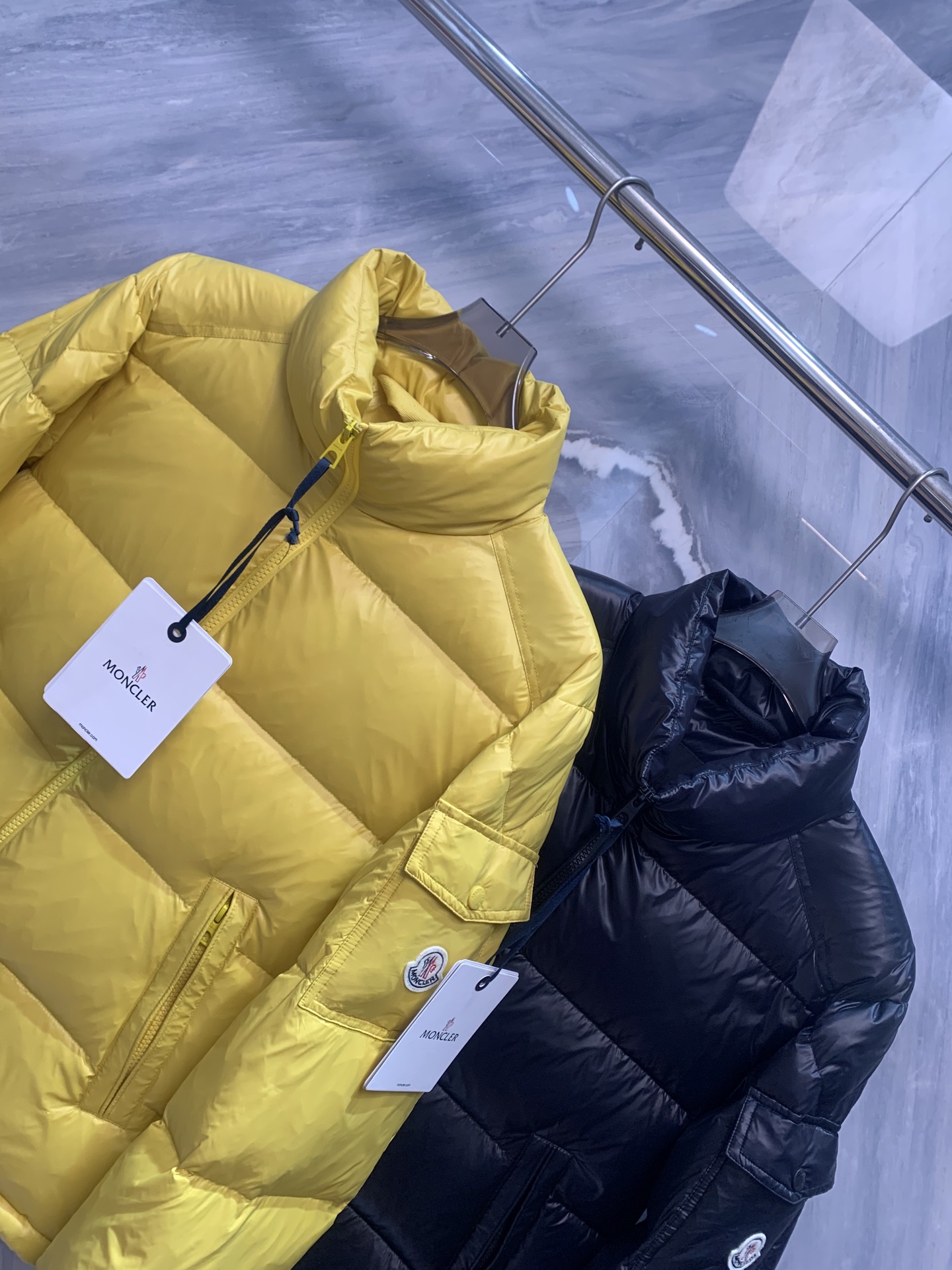 Moncler Stand-Collar Couple Down Jackets