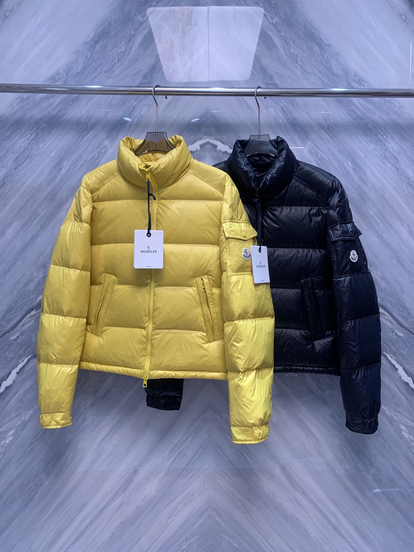 Moncler Stand-Collar Couple Down Jackets