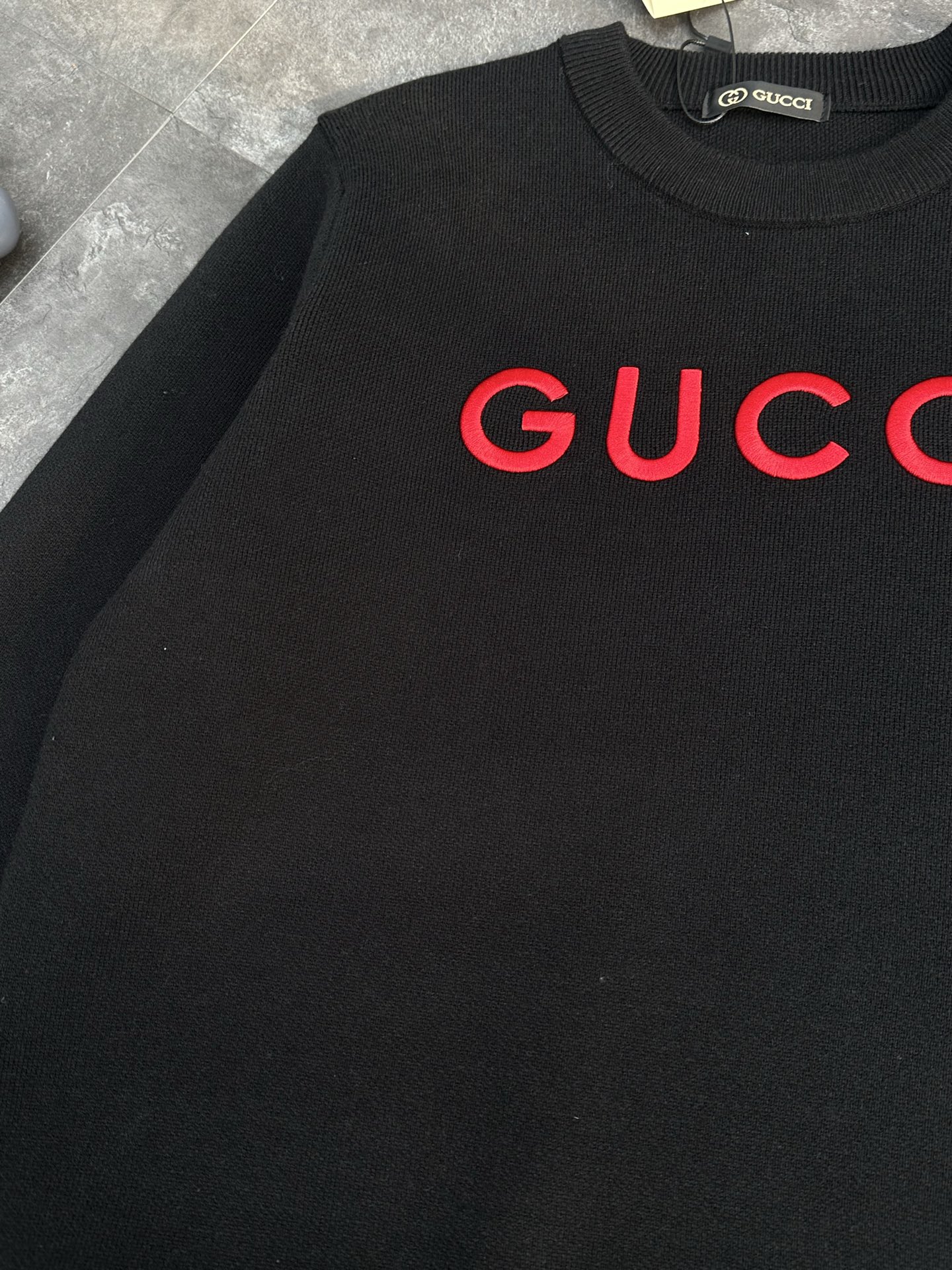 Gucci embroidered couples' sweater