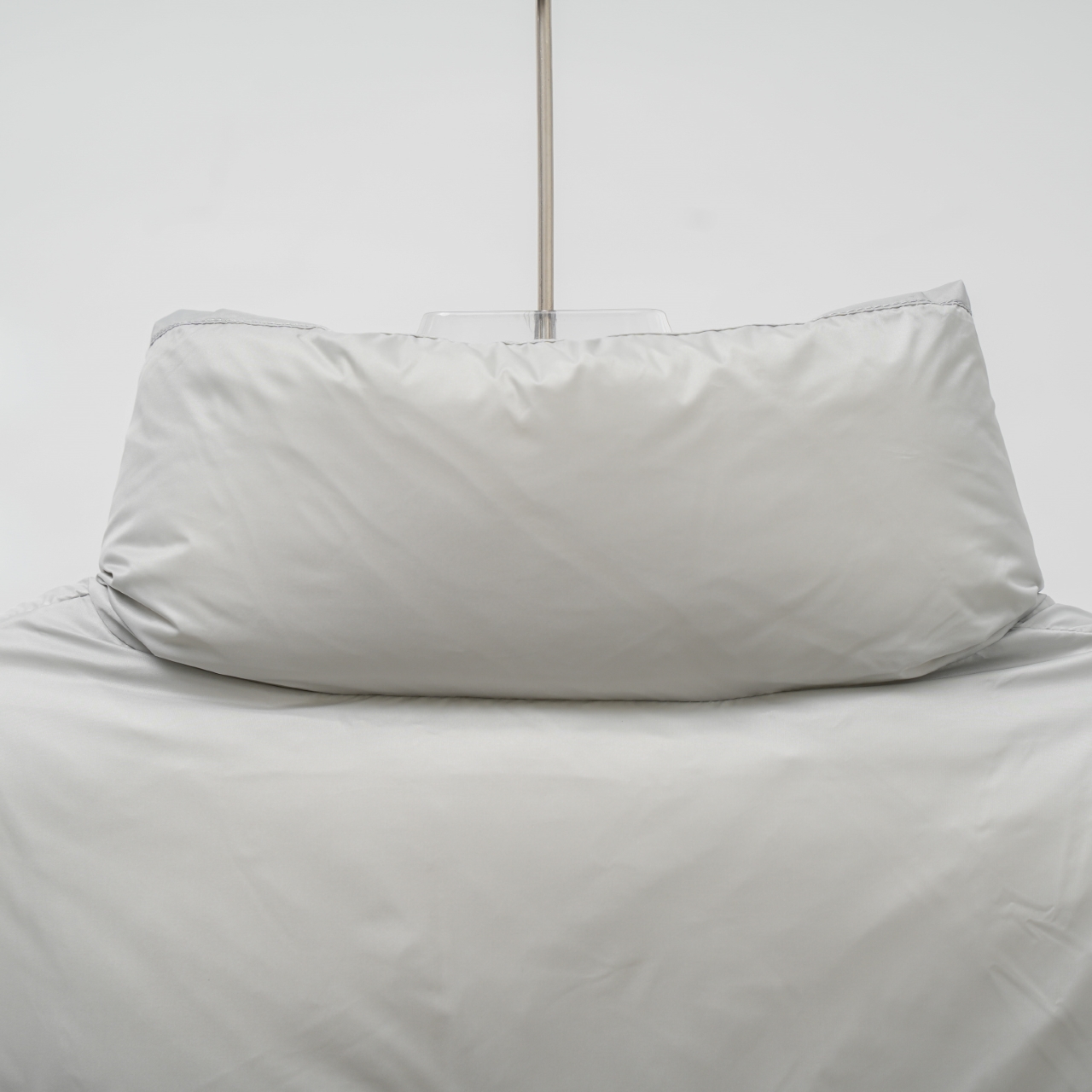 Moncler stand-collar down jacket with a large chest logo