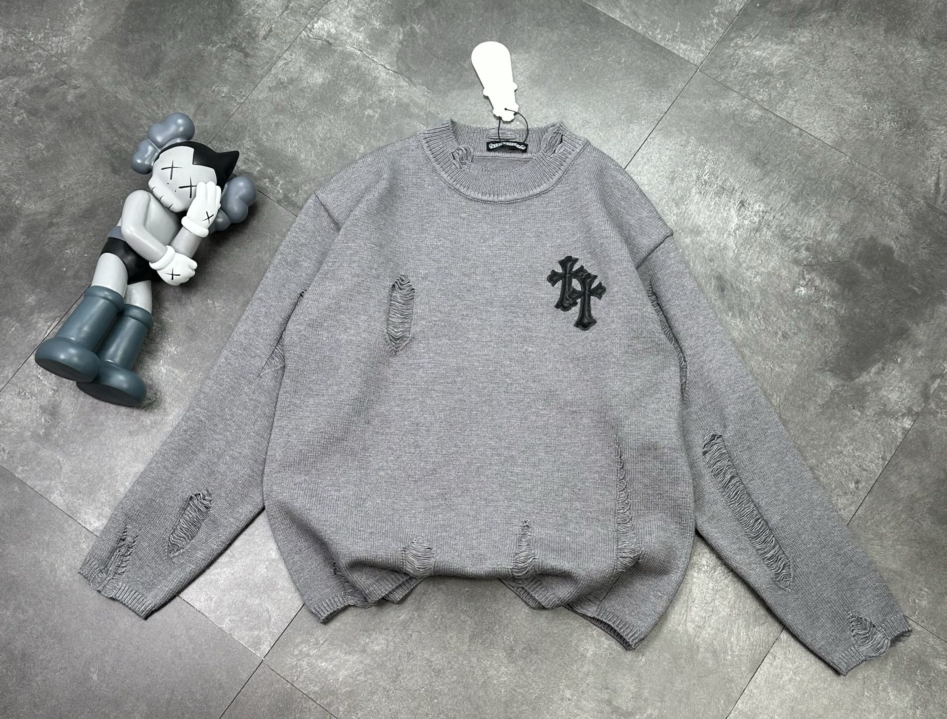 Chrome Hearts Distressed Couple Sweaters