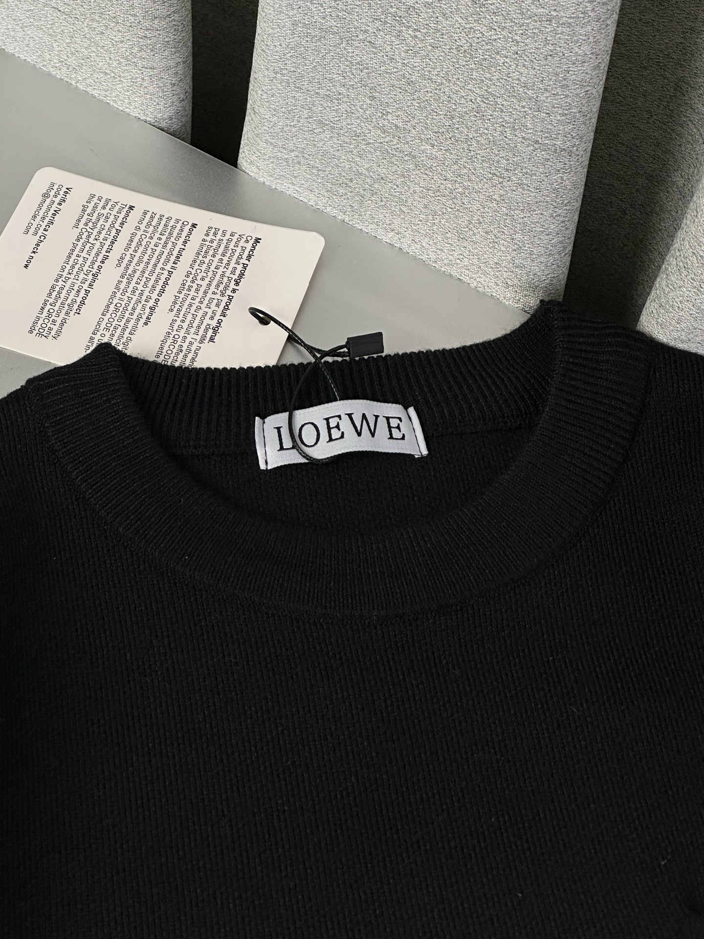 Loewe Couple Sweater with Embroidered Pocket