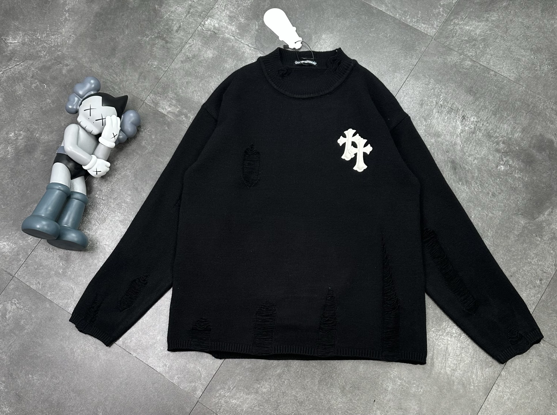 Chrome Hearts Distressed Couple Sweaters