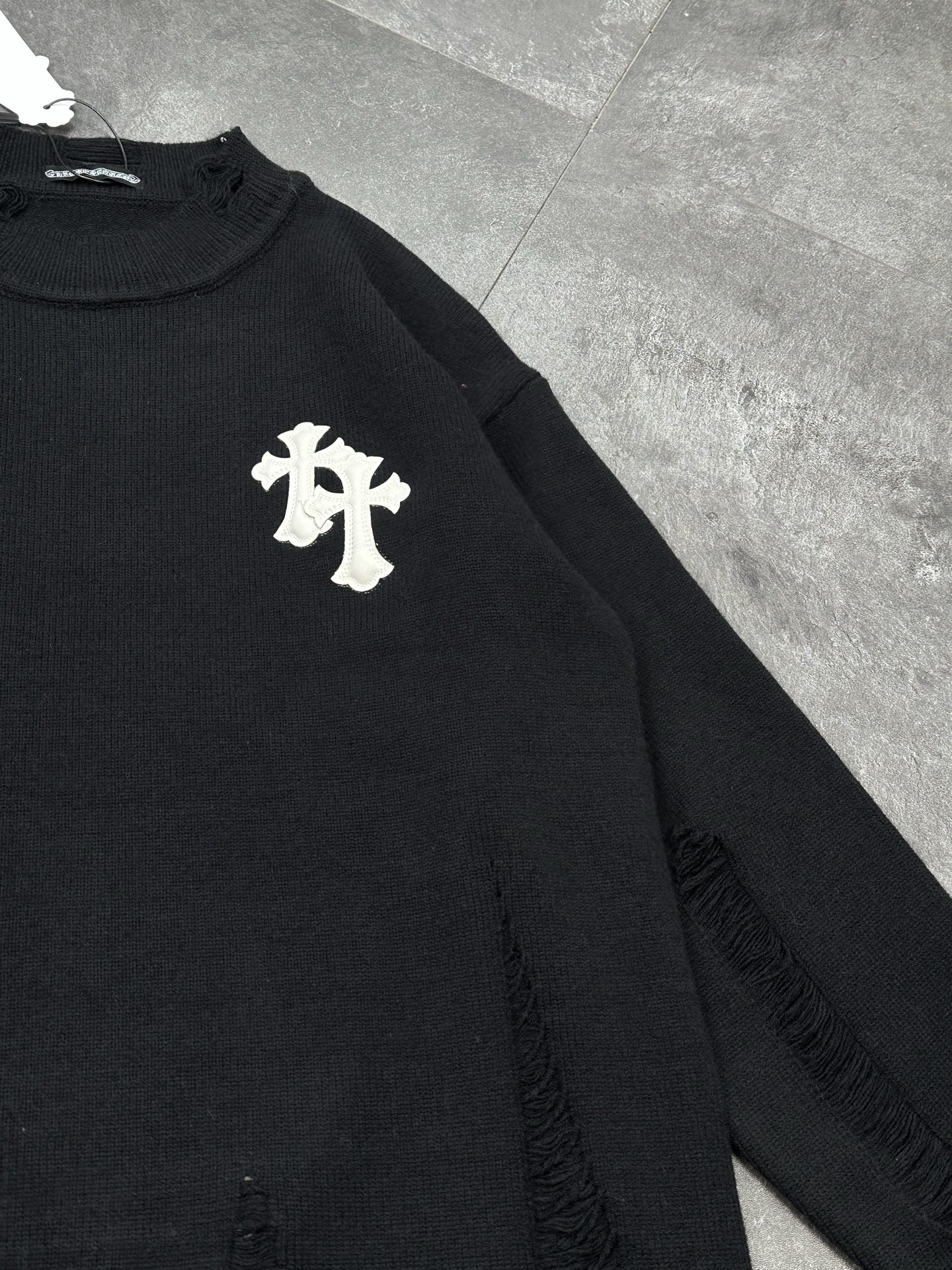 Chrome Hearts Distressed Couple Sweaters