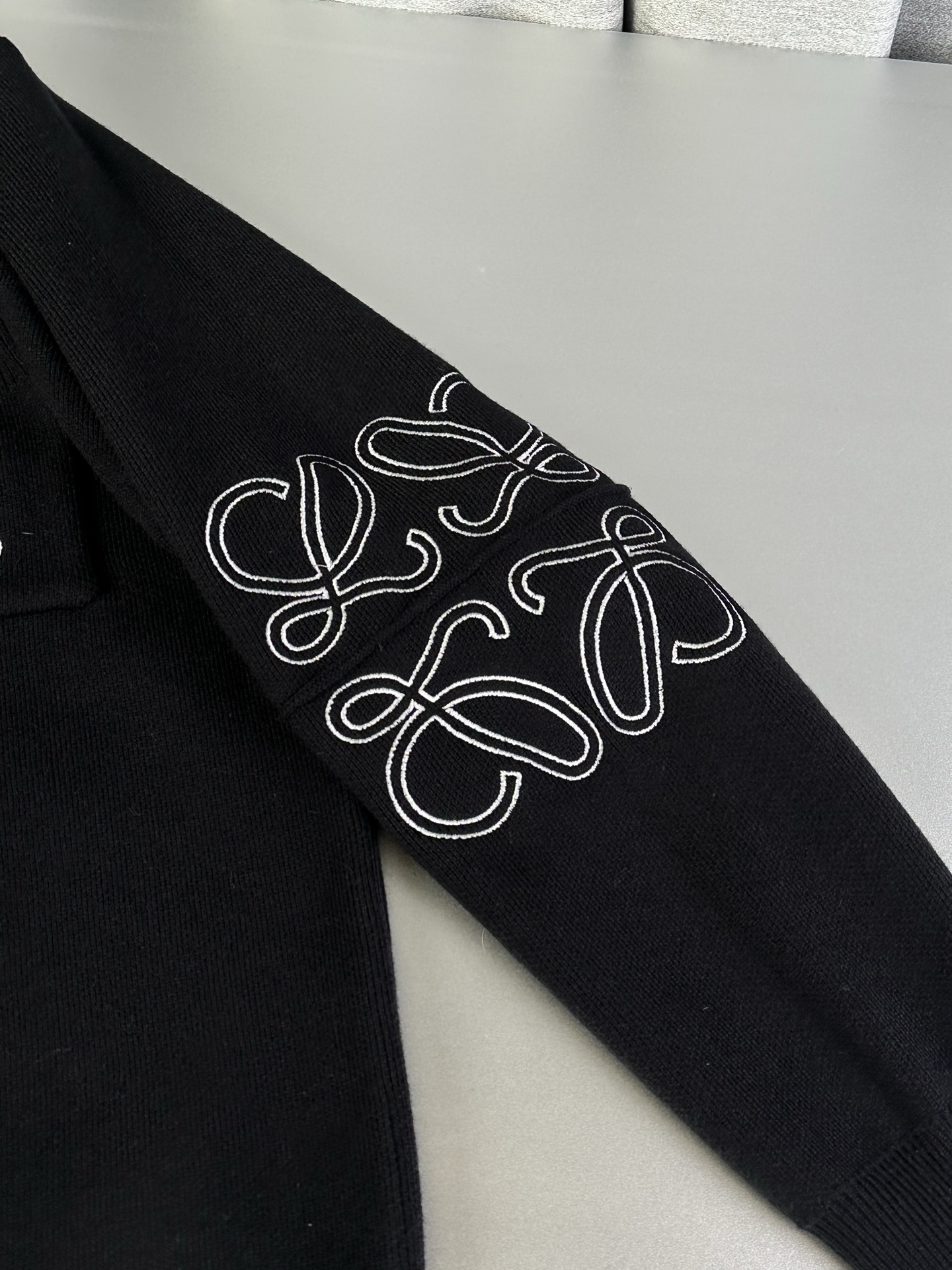 Loewe Couple Sweater with Embroidered Pocket