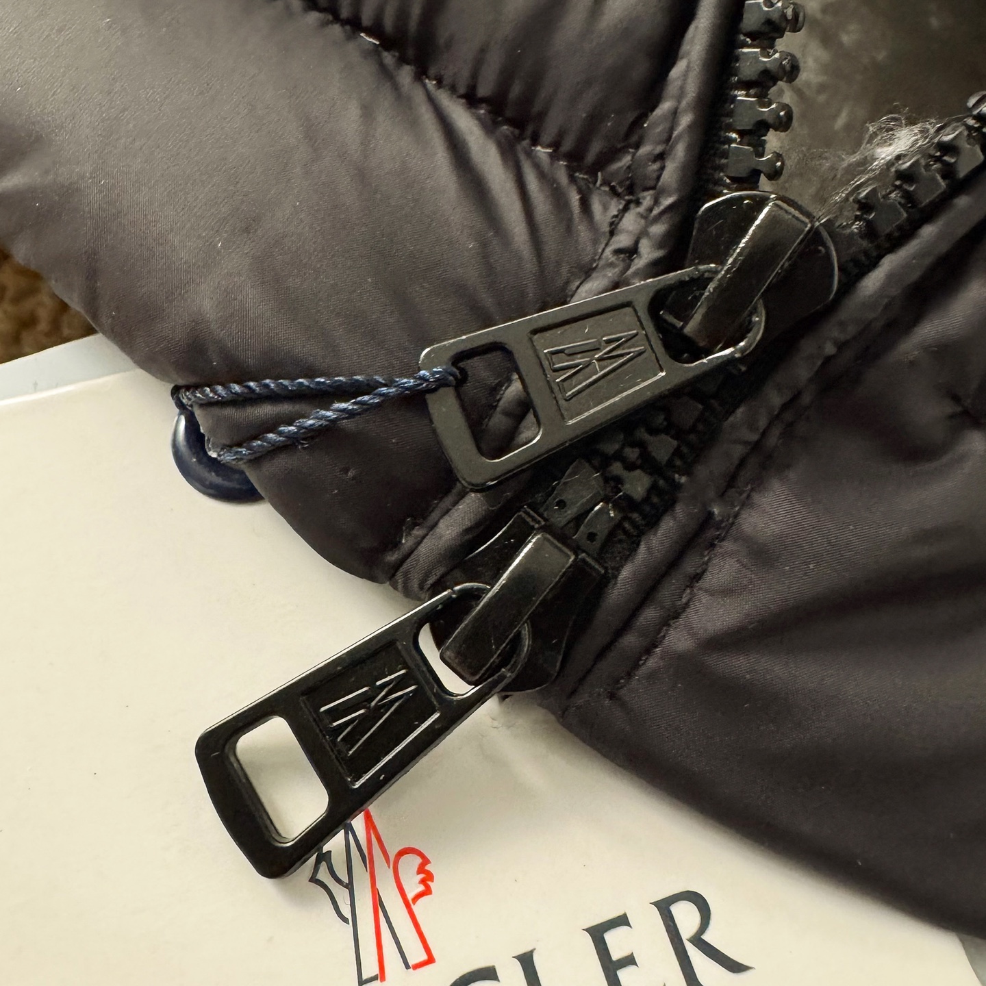 Moncler stand-collar down jacket