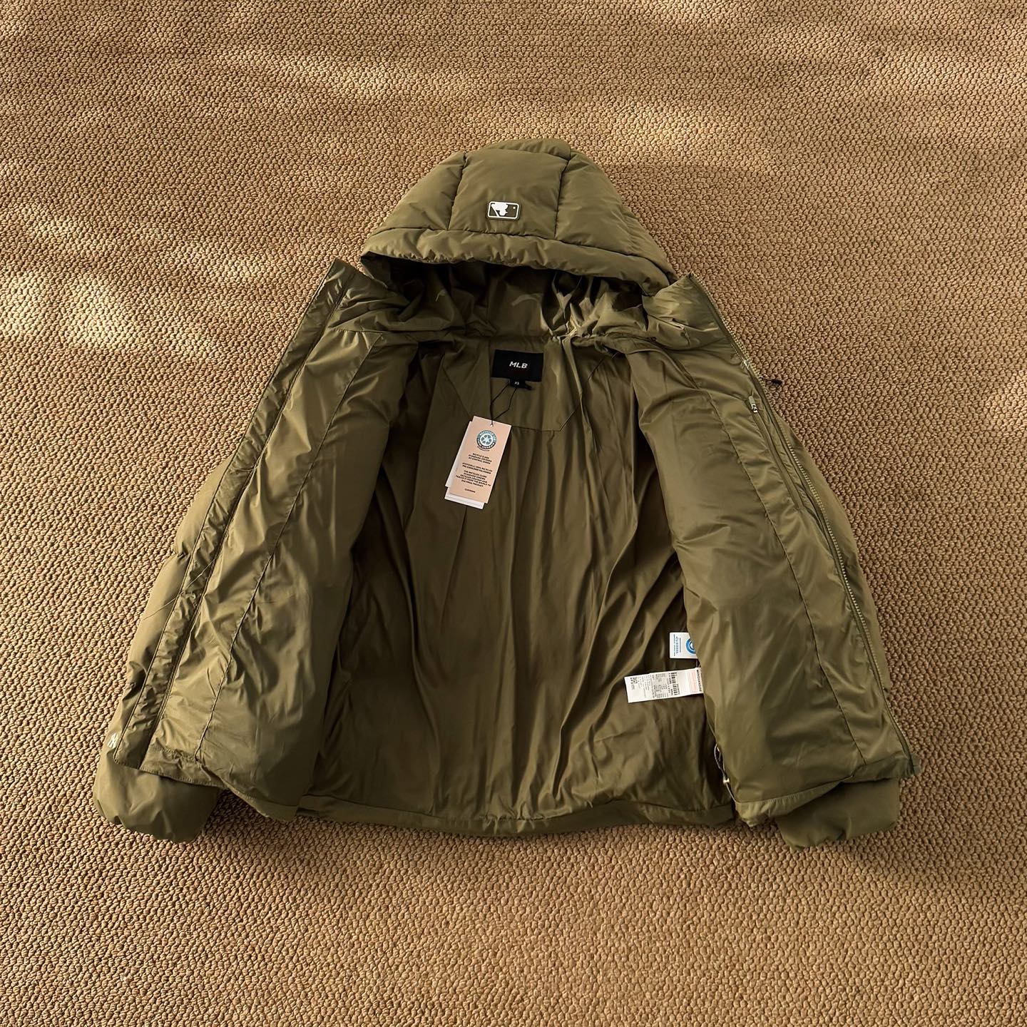 MLB fleece-lined down jacket