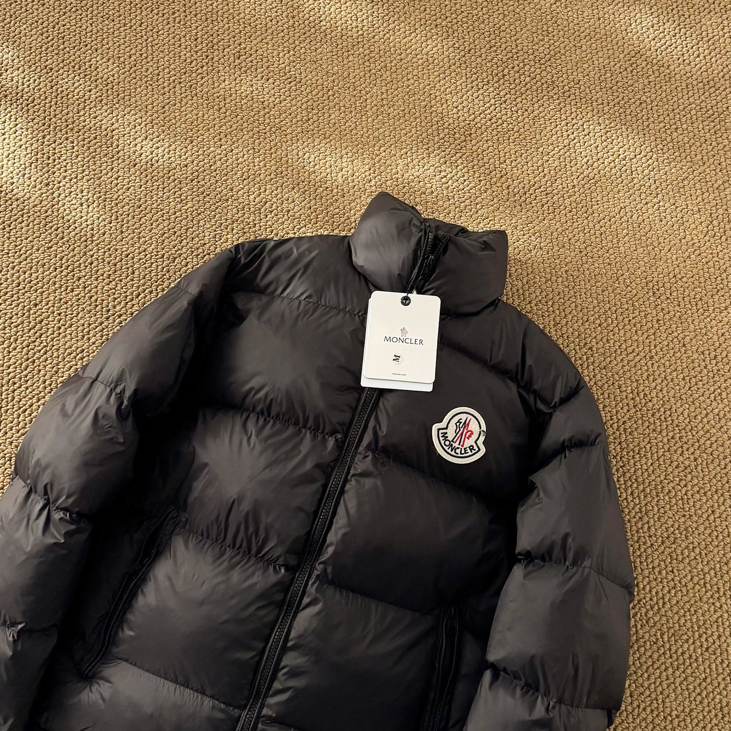 Moncler stand-collar down jacket