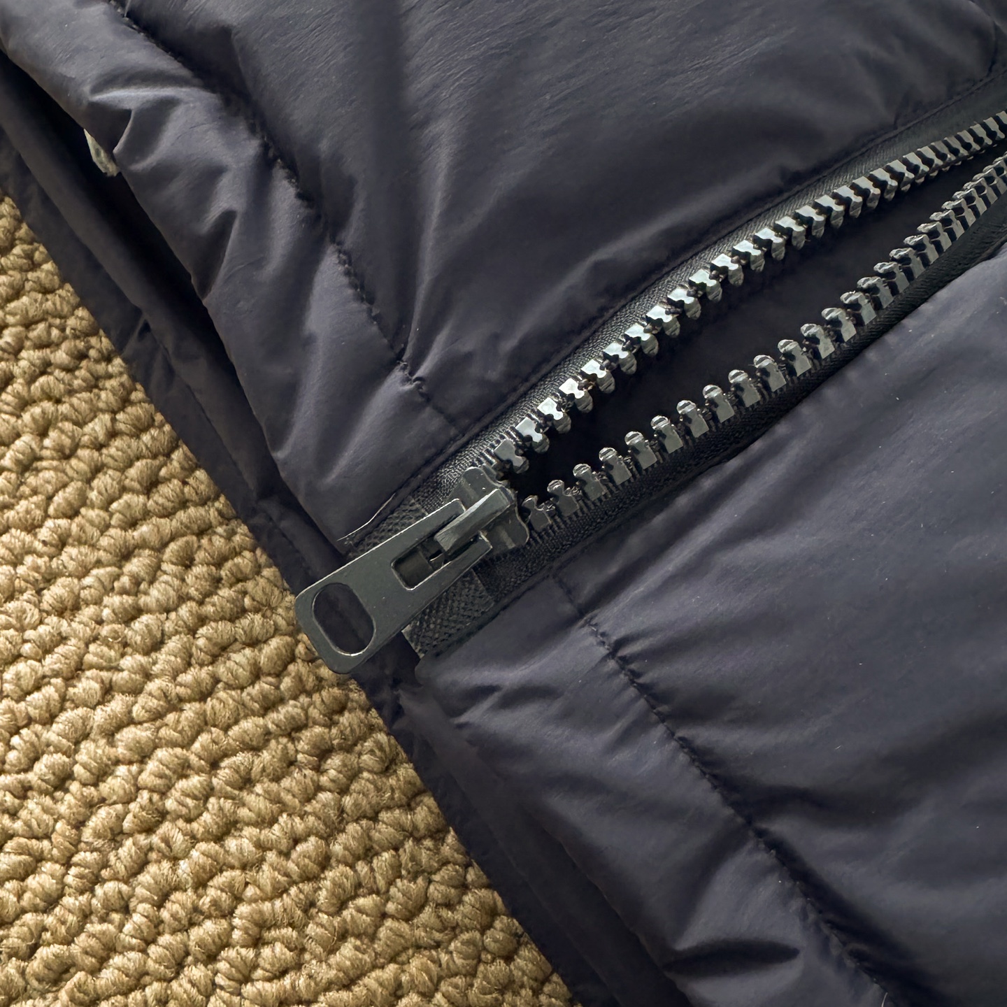 Adidas embroidered three-stripe classic down jacket