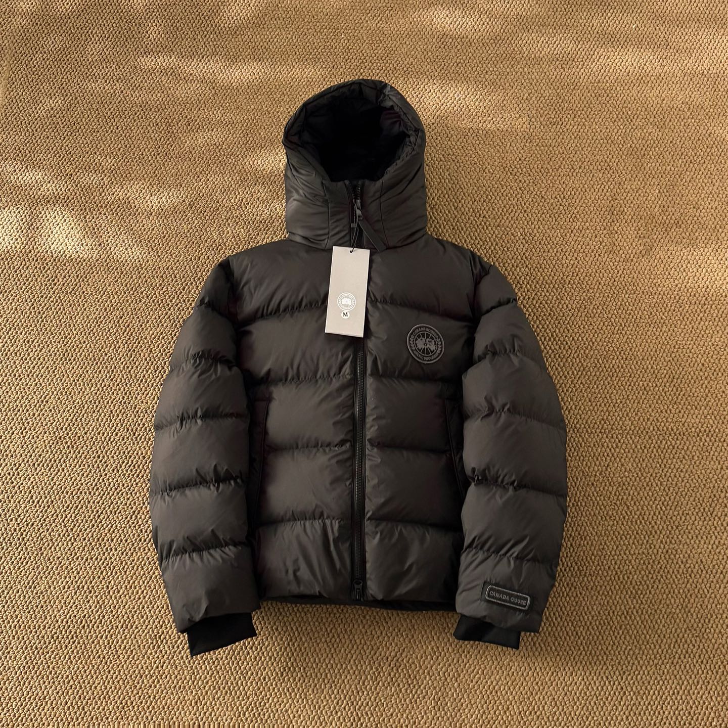 Canada Goose hooded short down jacket