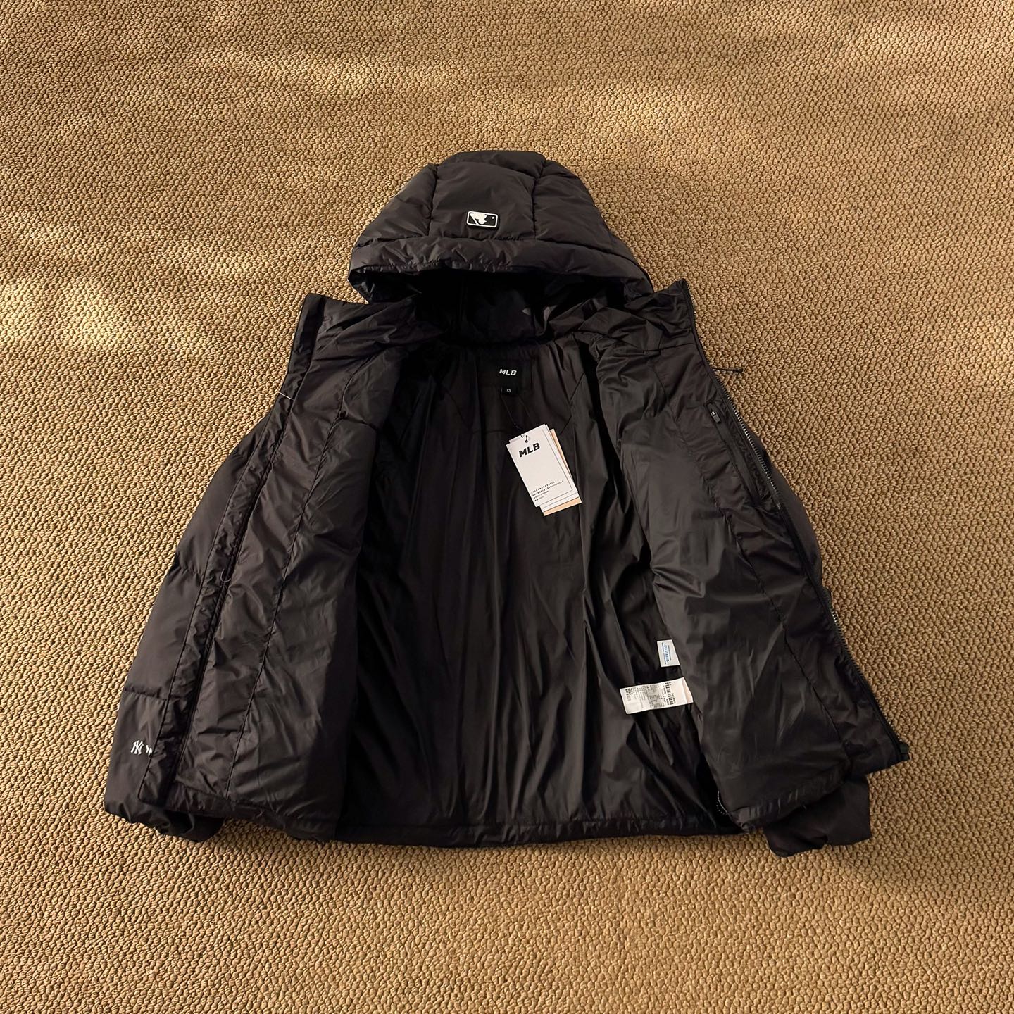 MLB fleece-lined down jacket