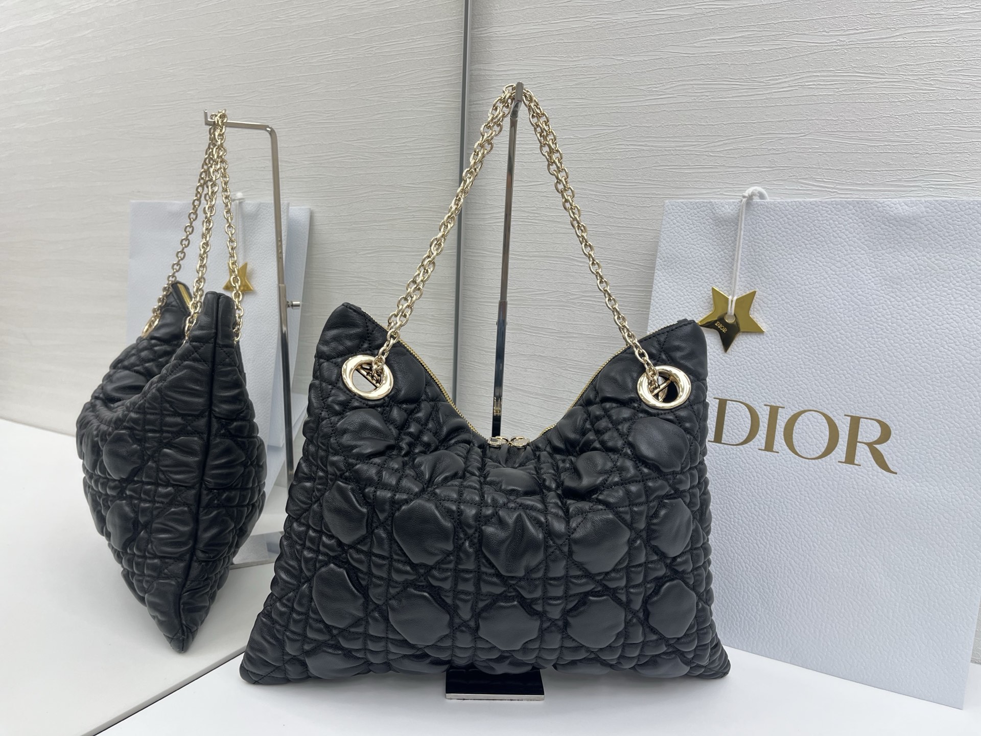 Dior Cannage-Quilted Handbag
