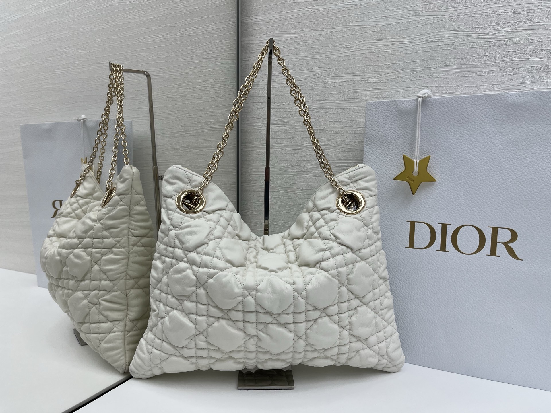 Dior Cannage-Quilted Handbag