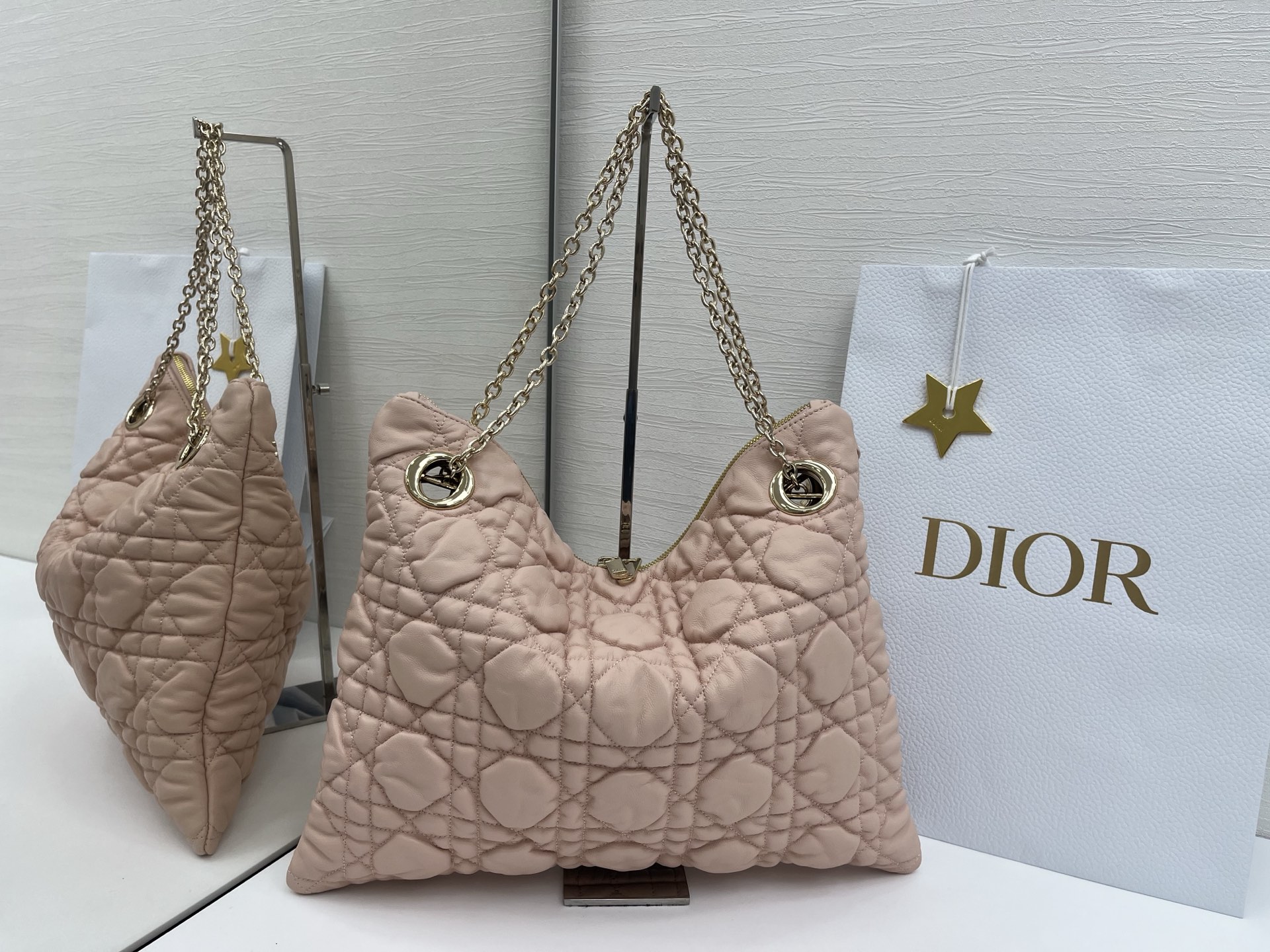 Dior Cannage-Quilted Handbag