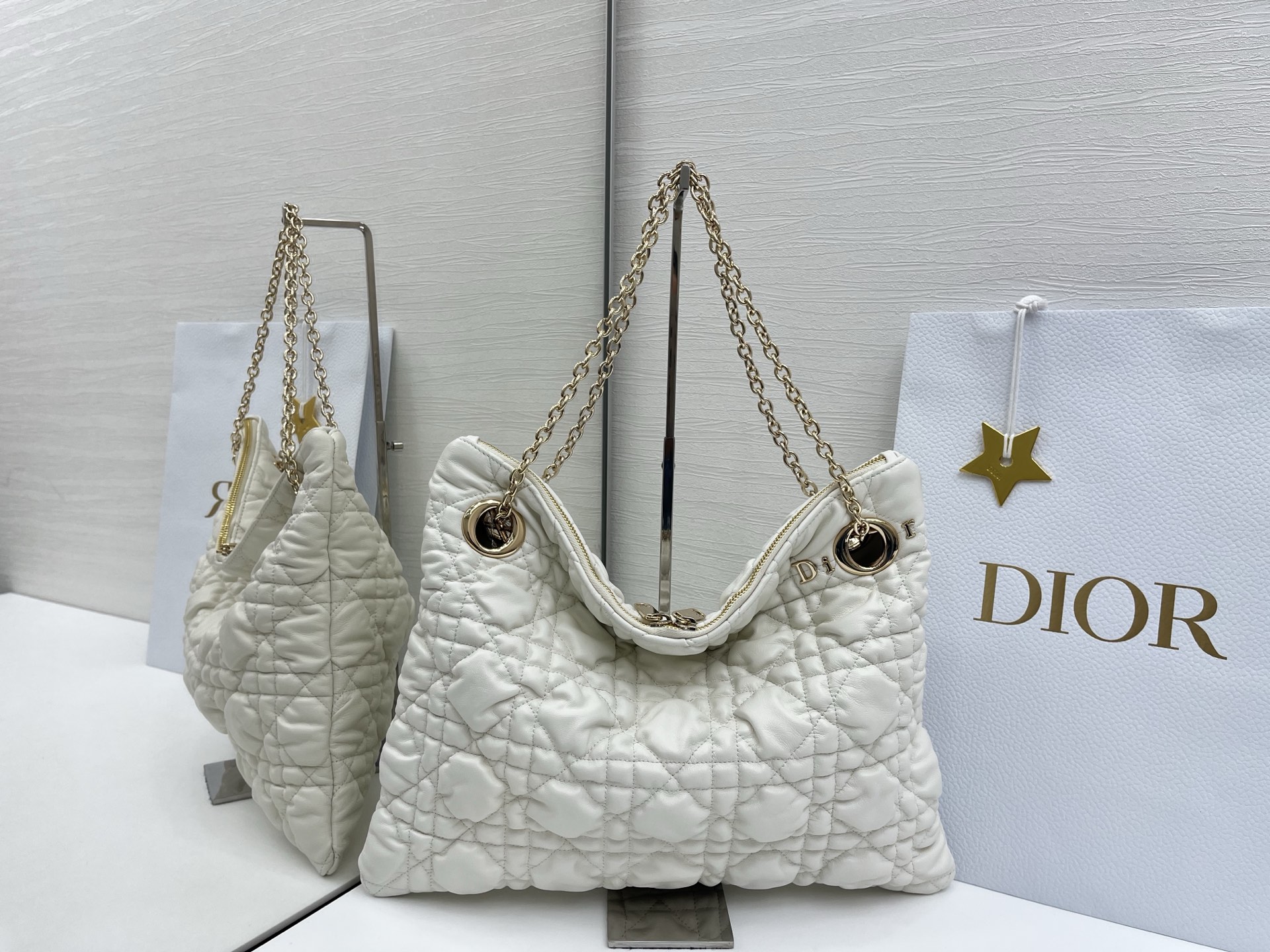 Dior Cannage-Quilted Handbag