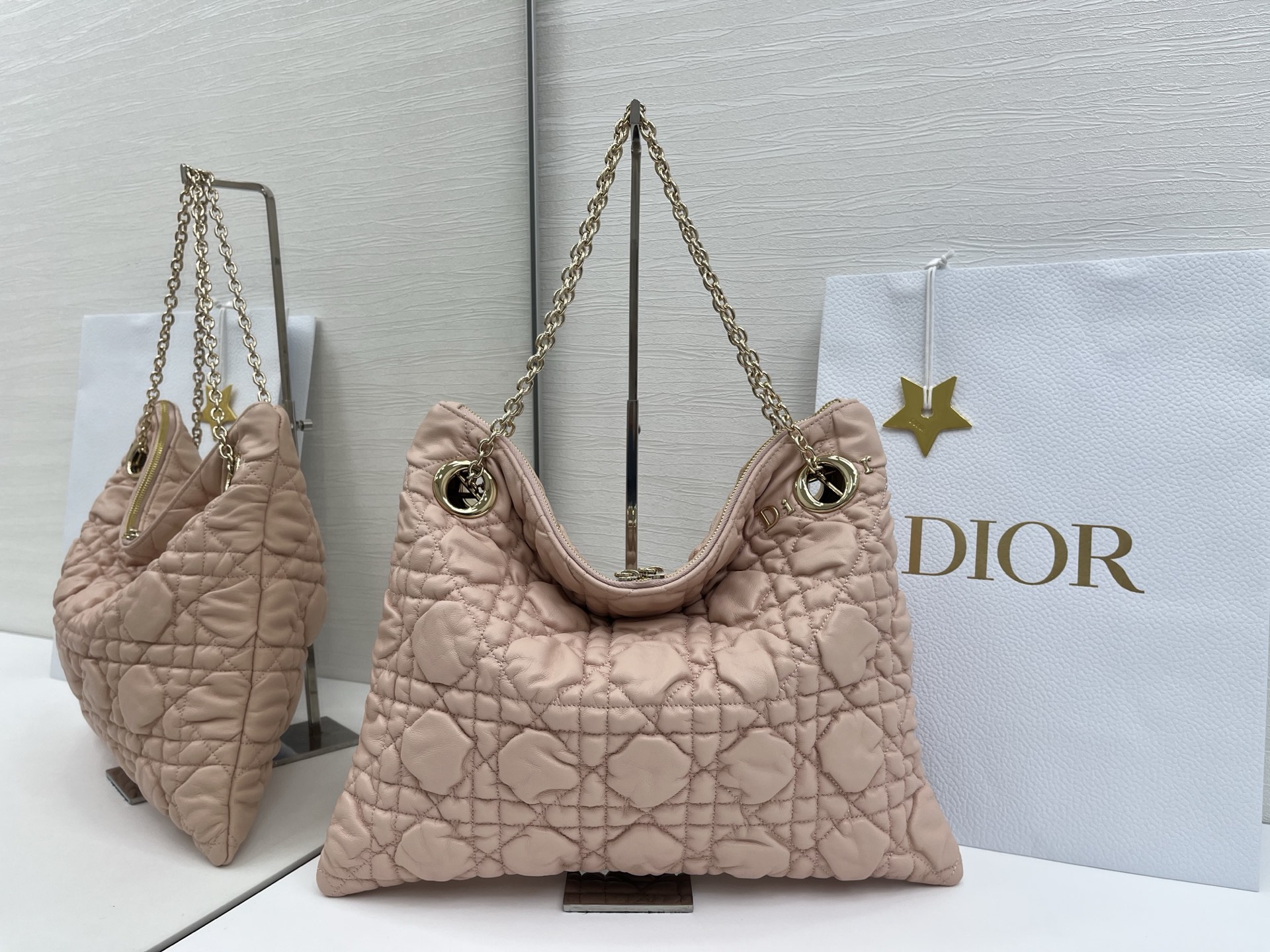 Dior Cannage-Quilted Handbag