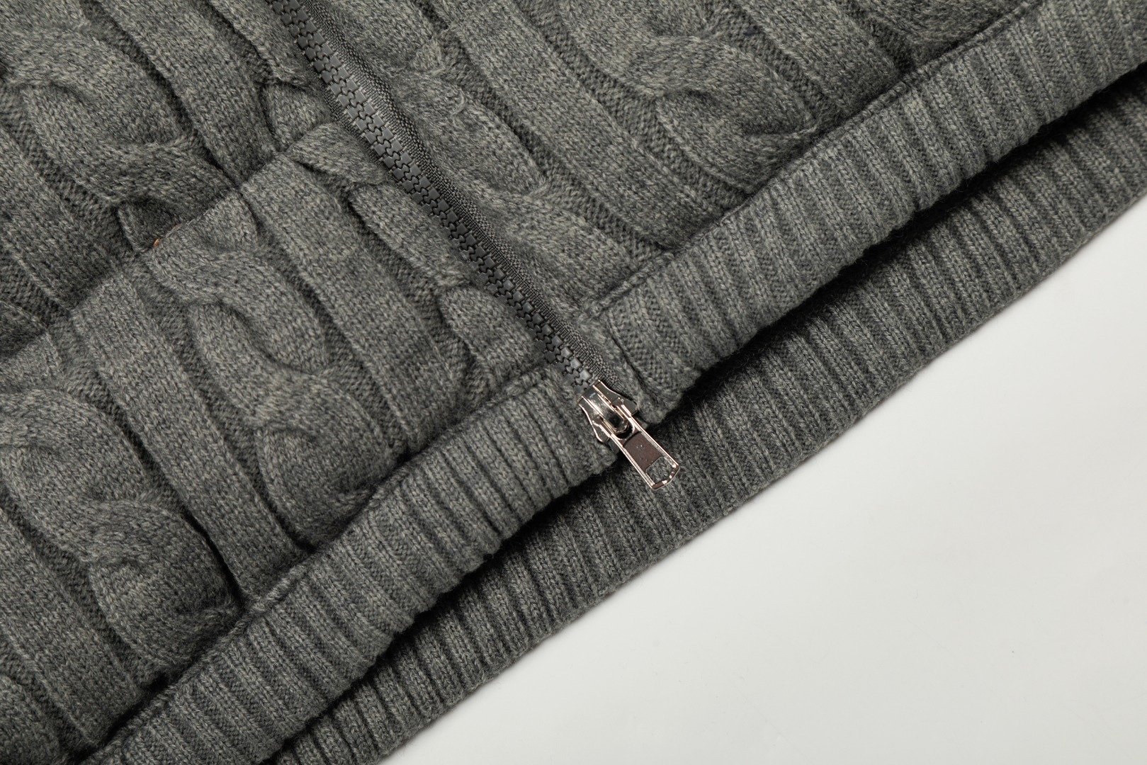 Ralph Lauren knitted hooded cotton jacket