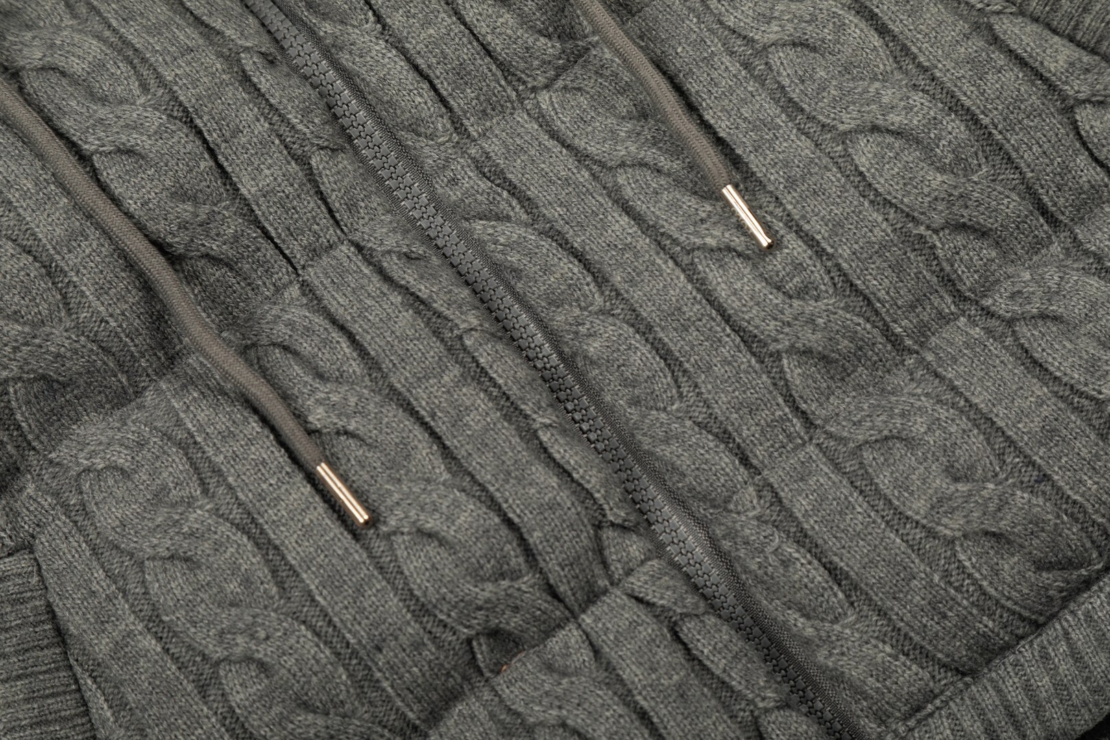 Ralph Lauren knitted hooded cotton jacket