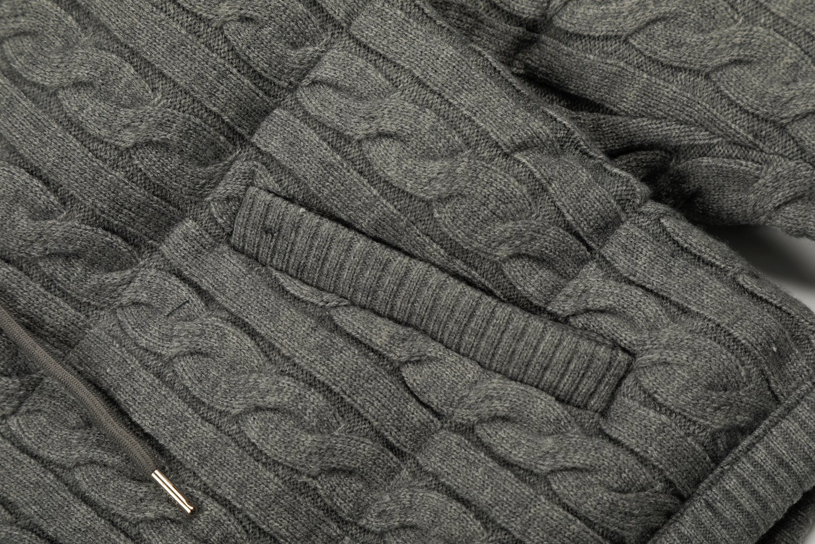 Ralph Lauren knitted hooded cotton jacket