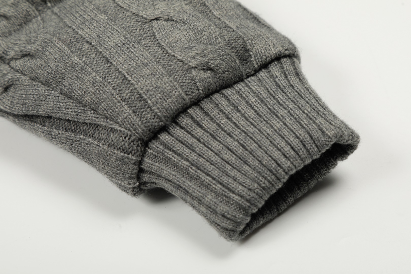 Ralph Lauren knitted hooded cotton jacket