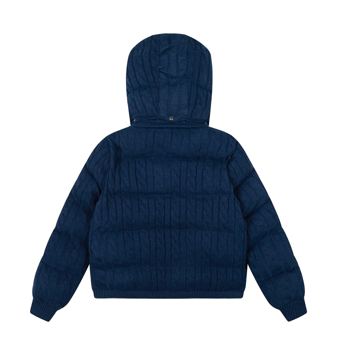 Ralph Lauren knitted hooded cotton jacket