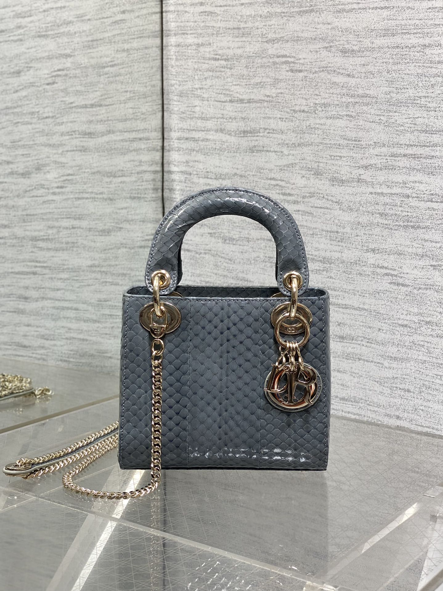 Lady Dior bag in exotic snakeskin