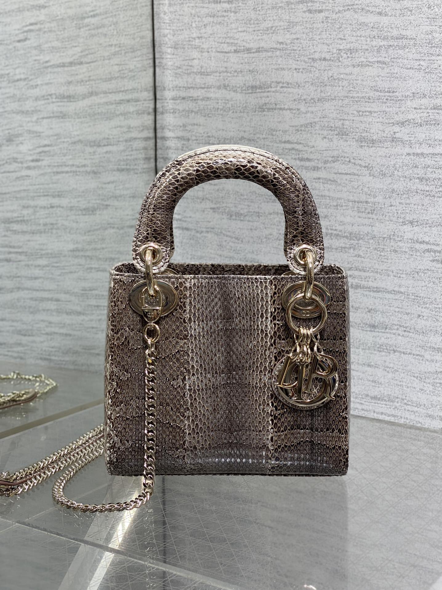 Lady Dior bag in exotic snakeskin