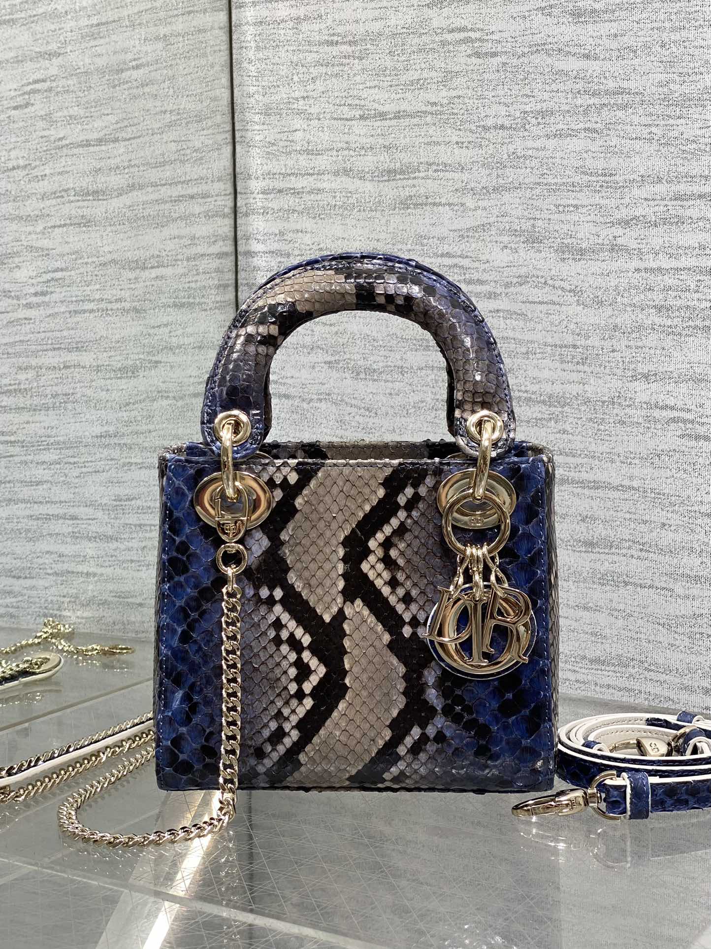 Lady Dior bag in exotic snakeskin