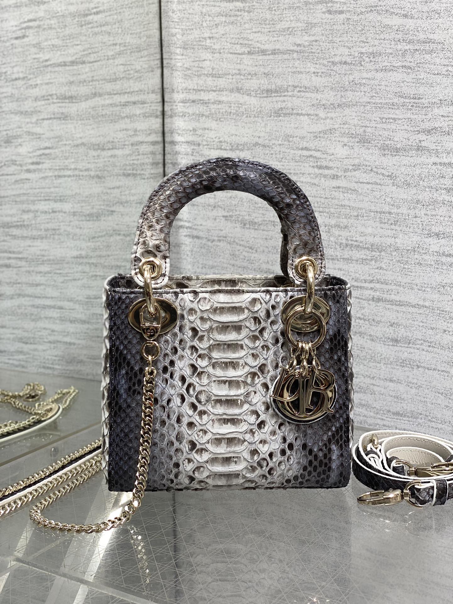 Lady Dior bag in exotic snakeskin